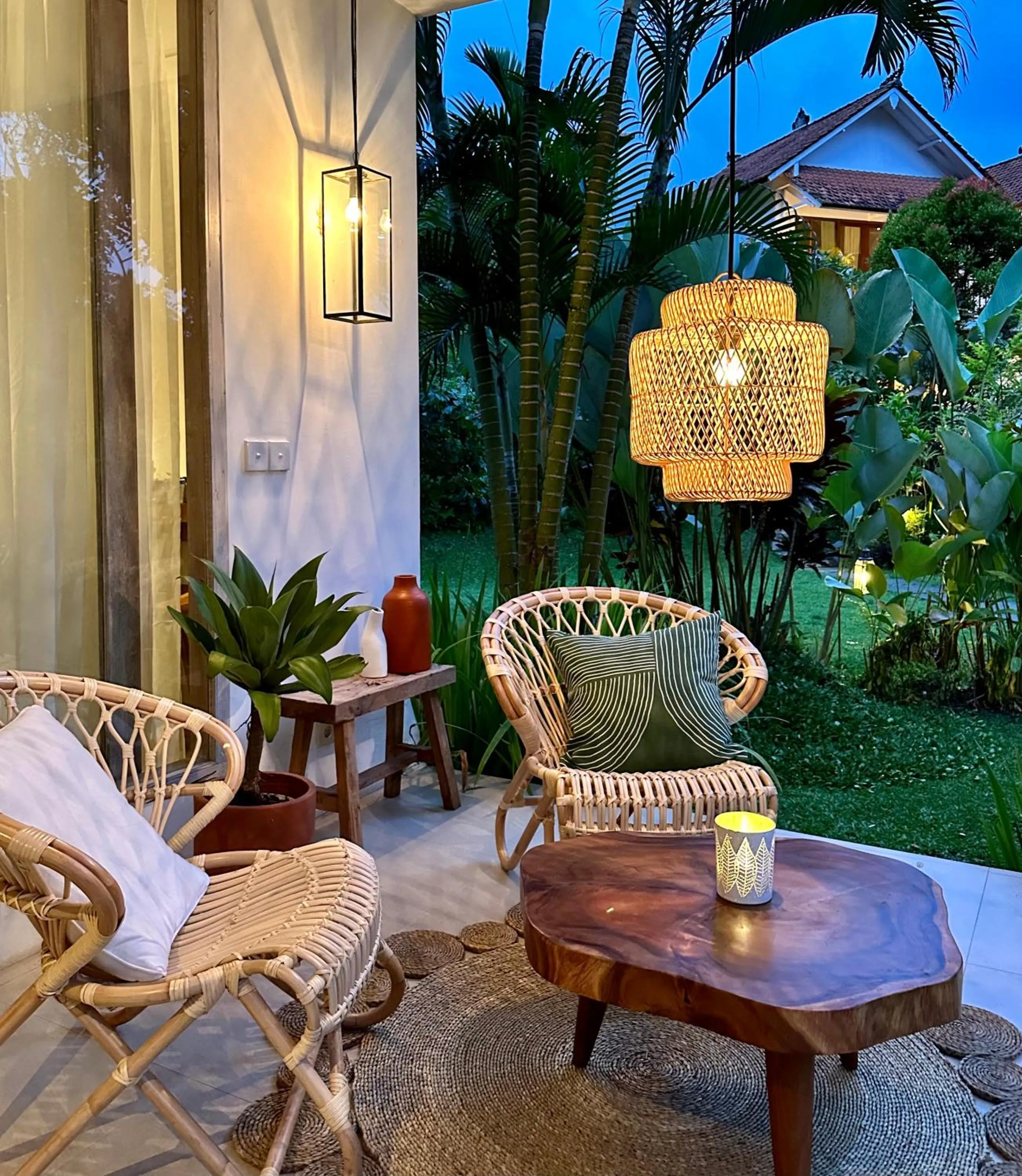 Patio in The White Villas Ubud