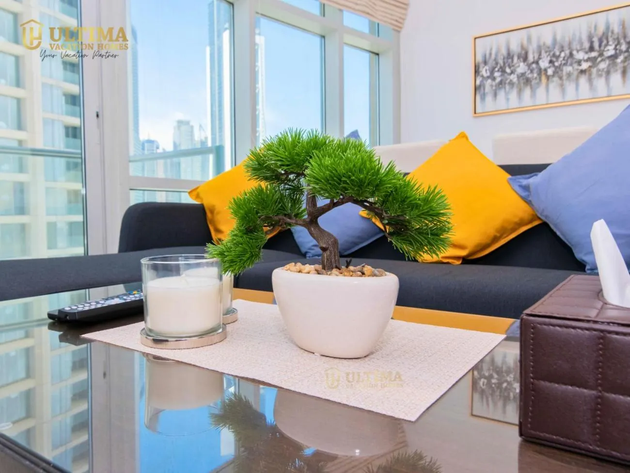 Living room in Close to Dubai Mall -Dazzling 1BR in Loft West