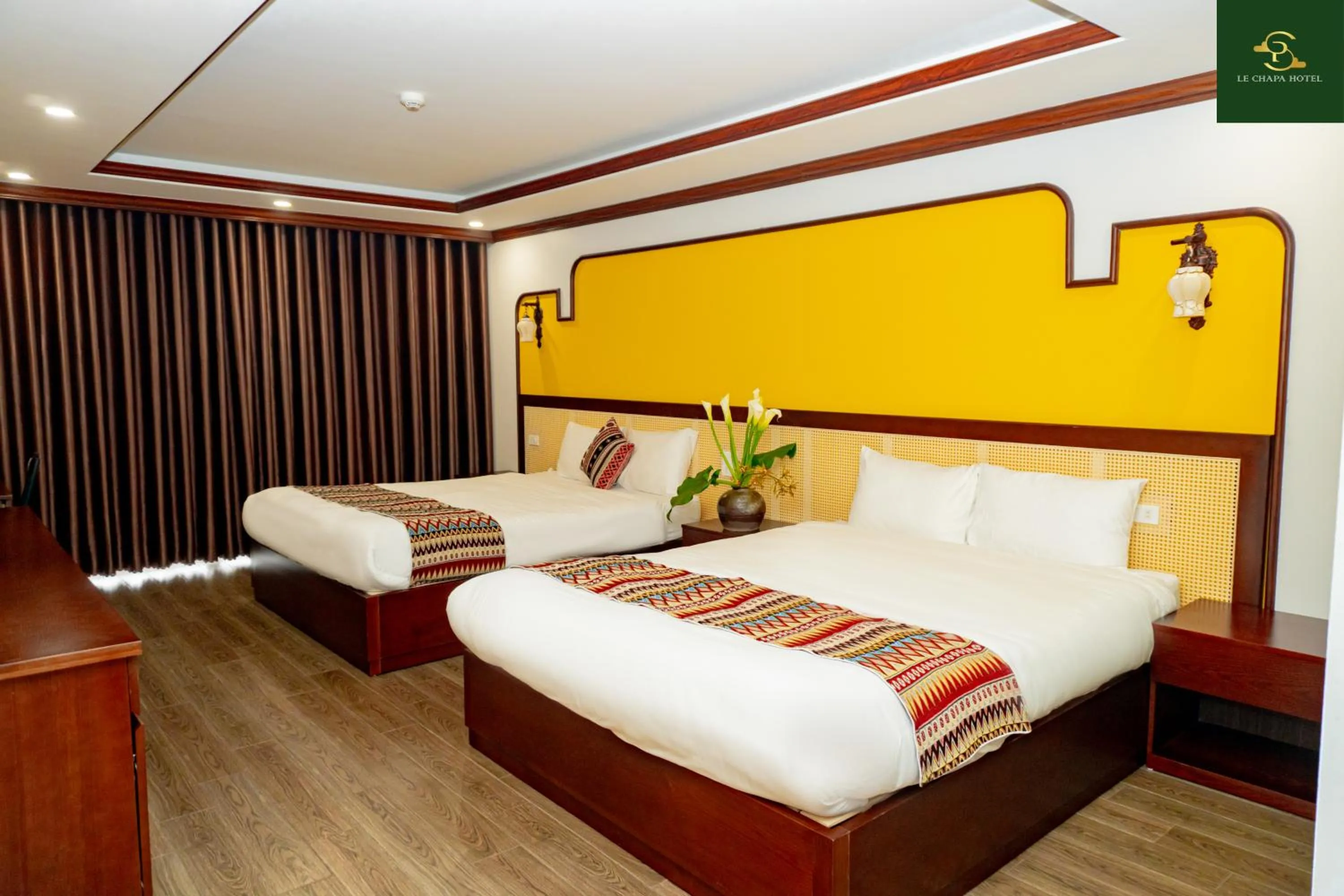 Bed in Le Chapa Hotel & Spa