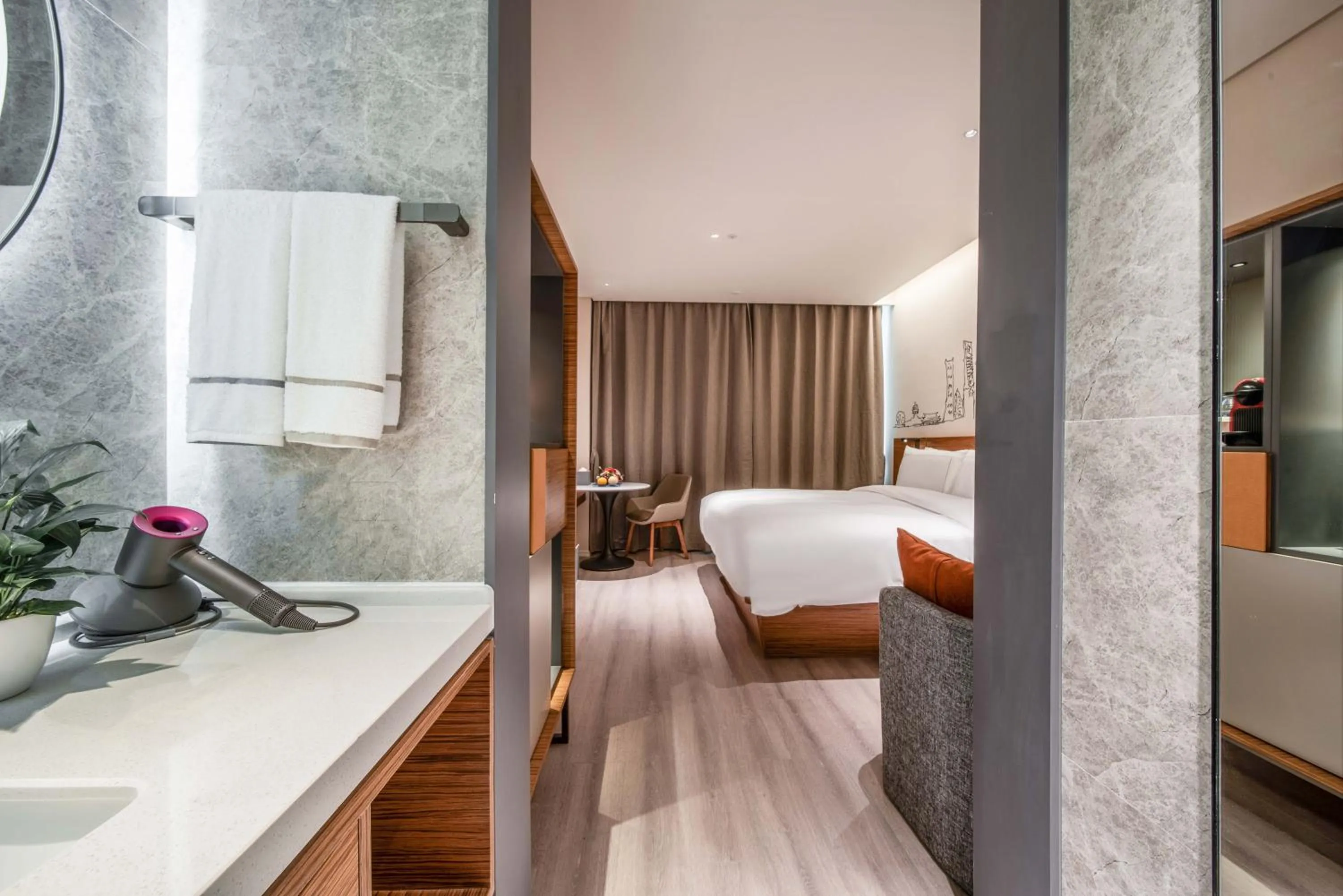 Bed in Urcove by HYATT Shanghai Wujiaochang