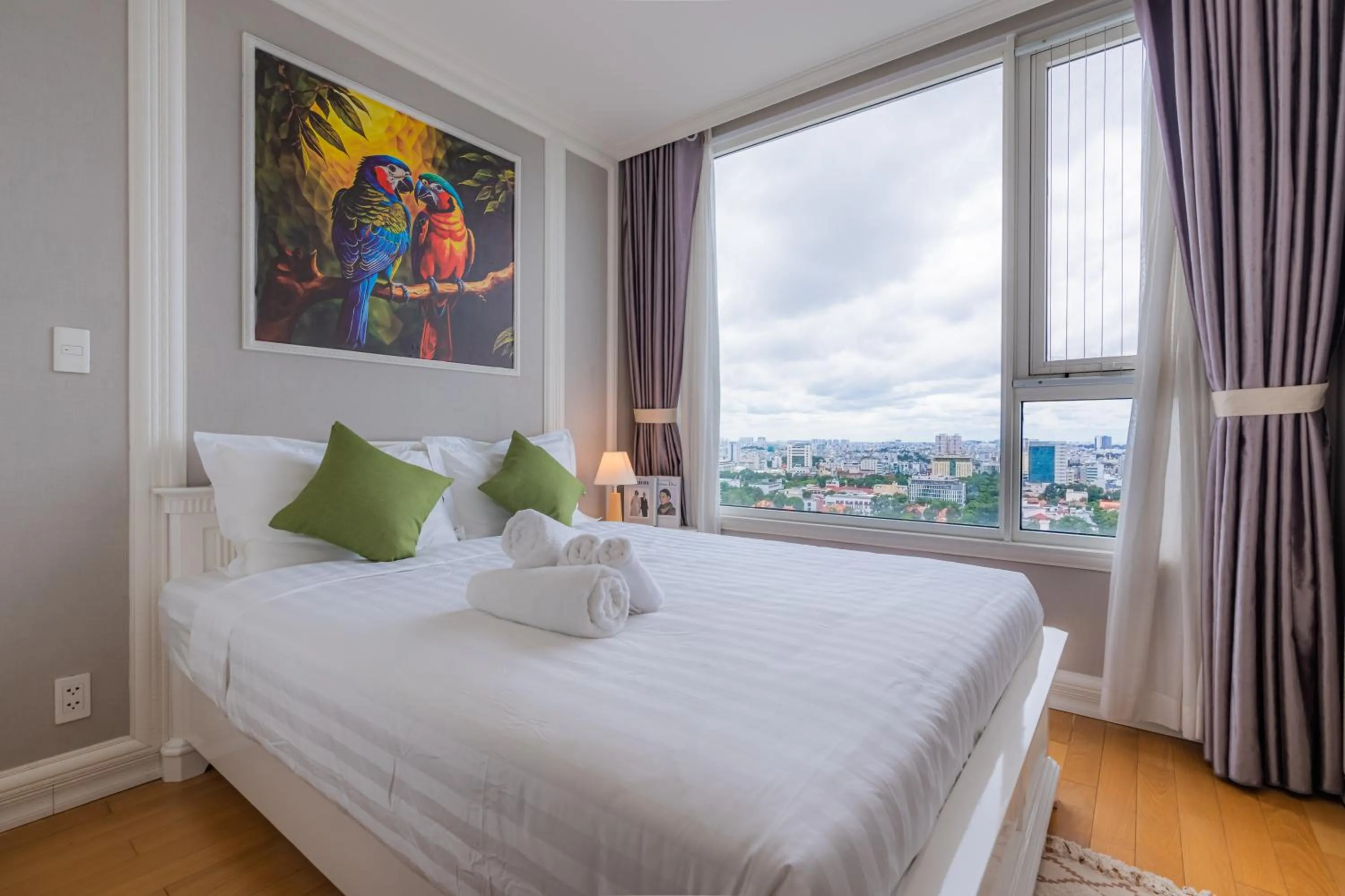 Bed in Léman Luxury Apartment District 3 HCMC