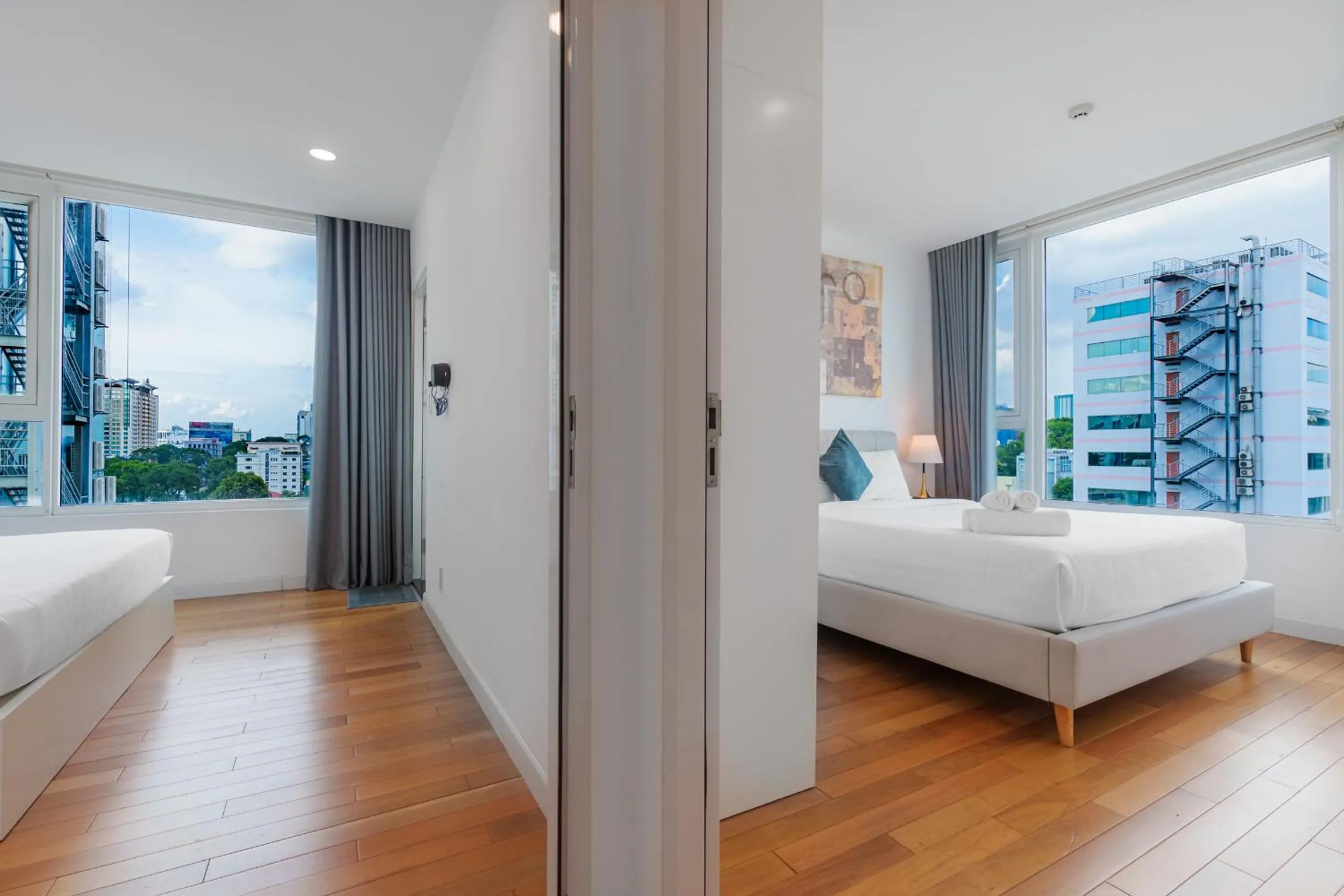 Bed in Léman Luxury Apartment District 3 HCMC