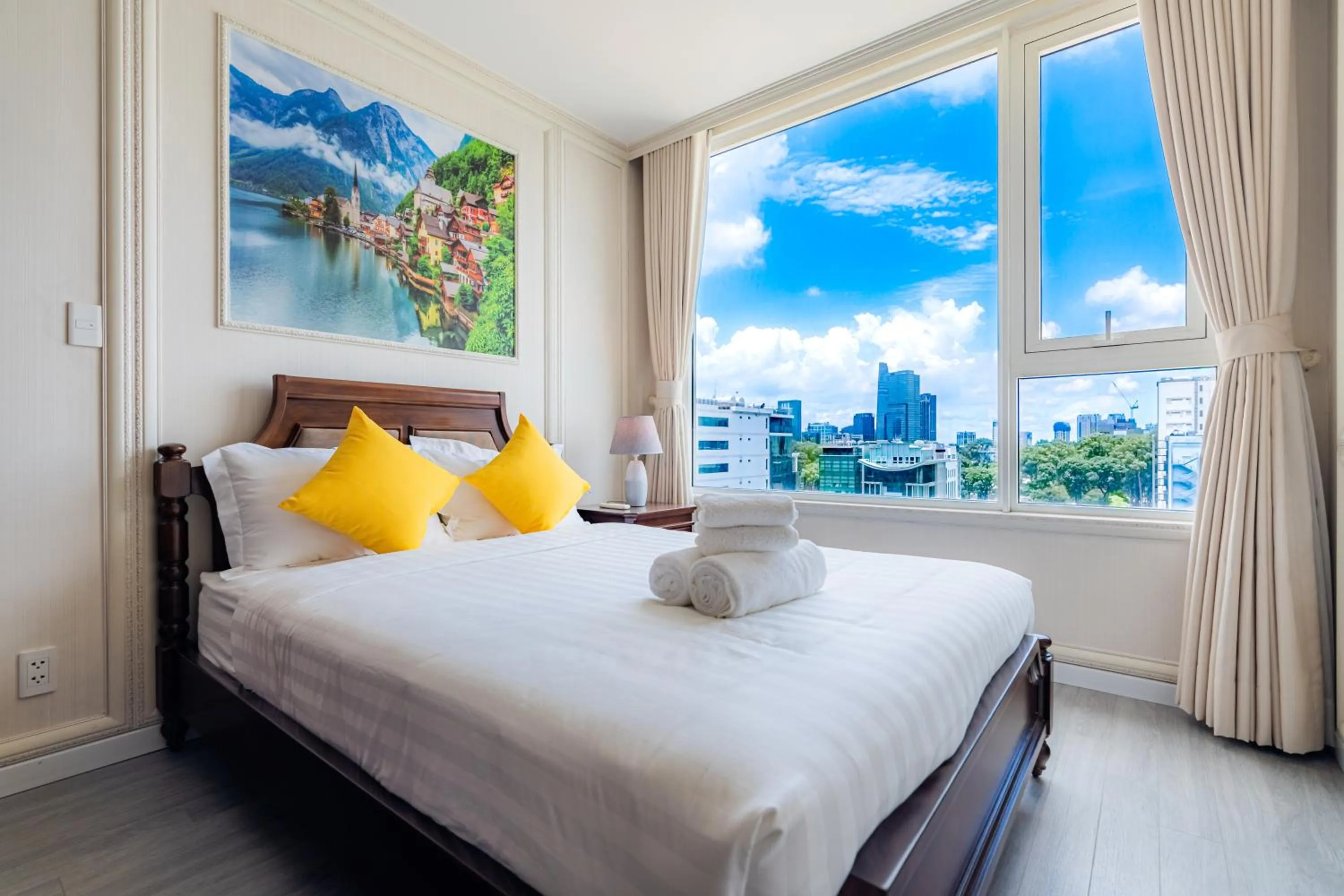 Bed in Léman Luxury Apartment District 3 HCMC