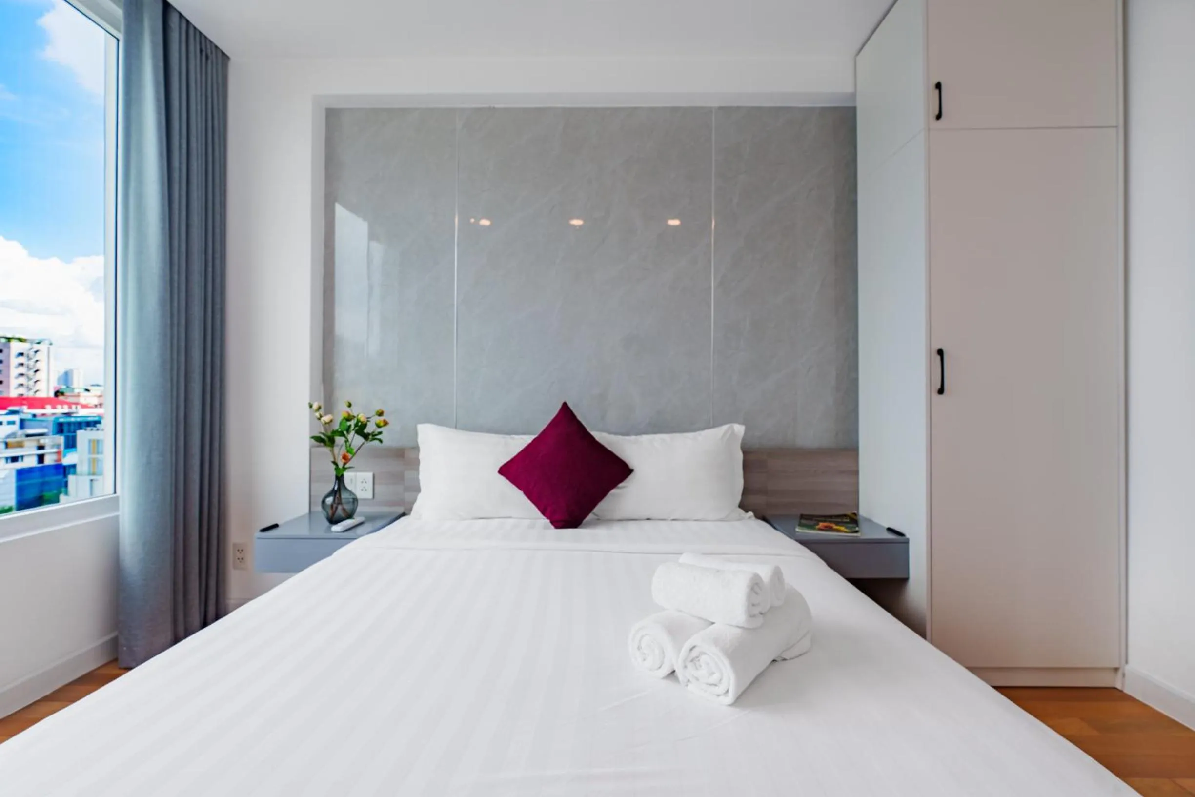 Bed in Léman Luxury Apartment District 3 HCMC