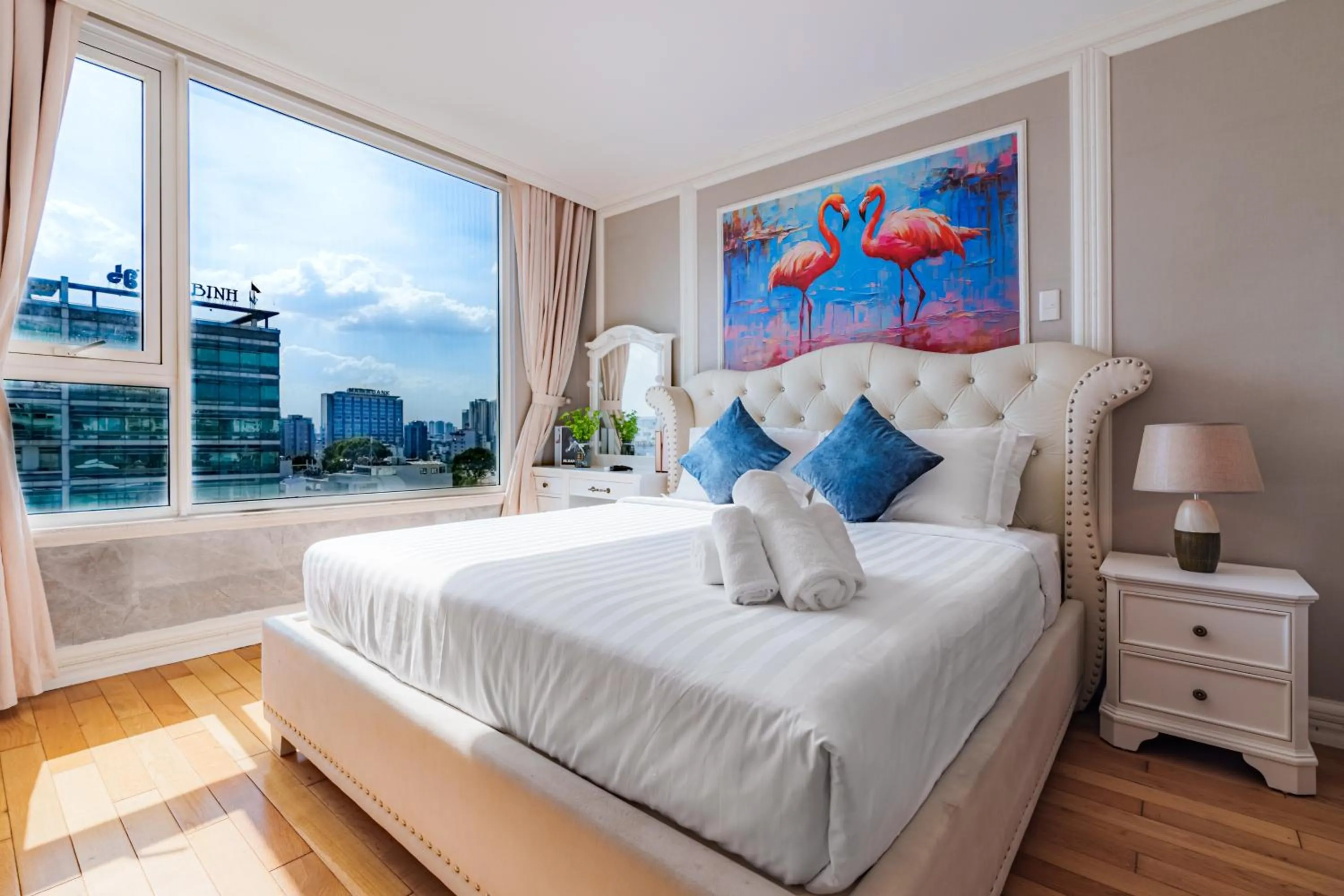 Bed in Léman Luxury Apartment District 3 HCMC