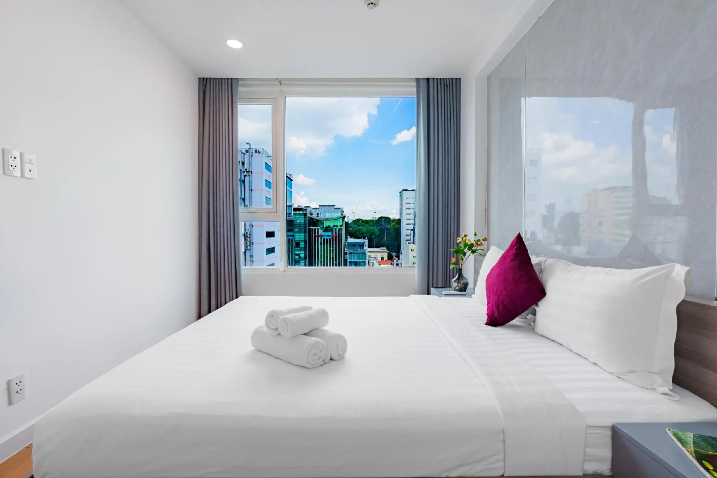 Bed in Léman Luxury Apartment District 3 HCMC