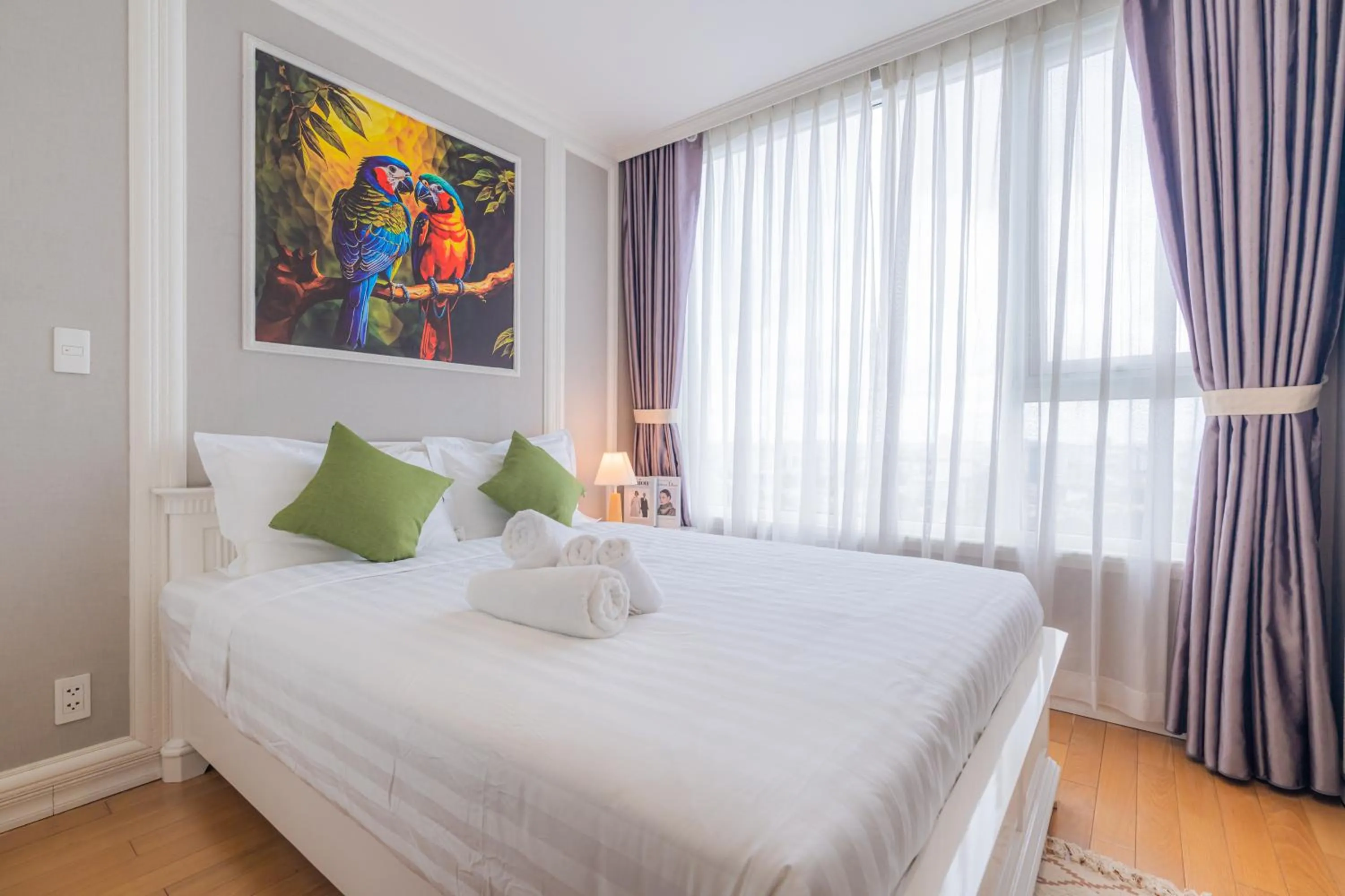 Bed in Léman Luxury Apartment District 3 HCMC