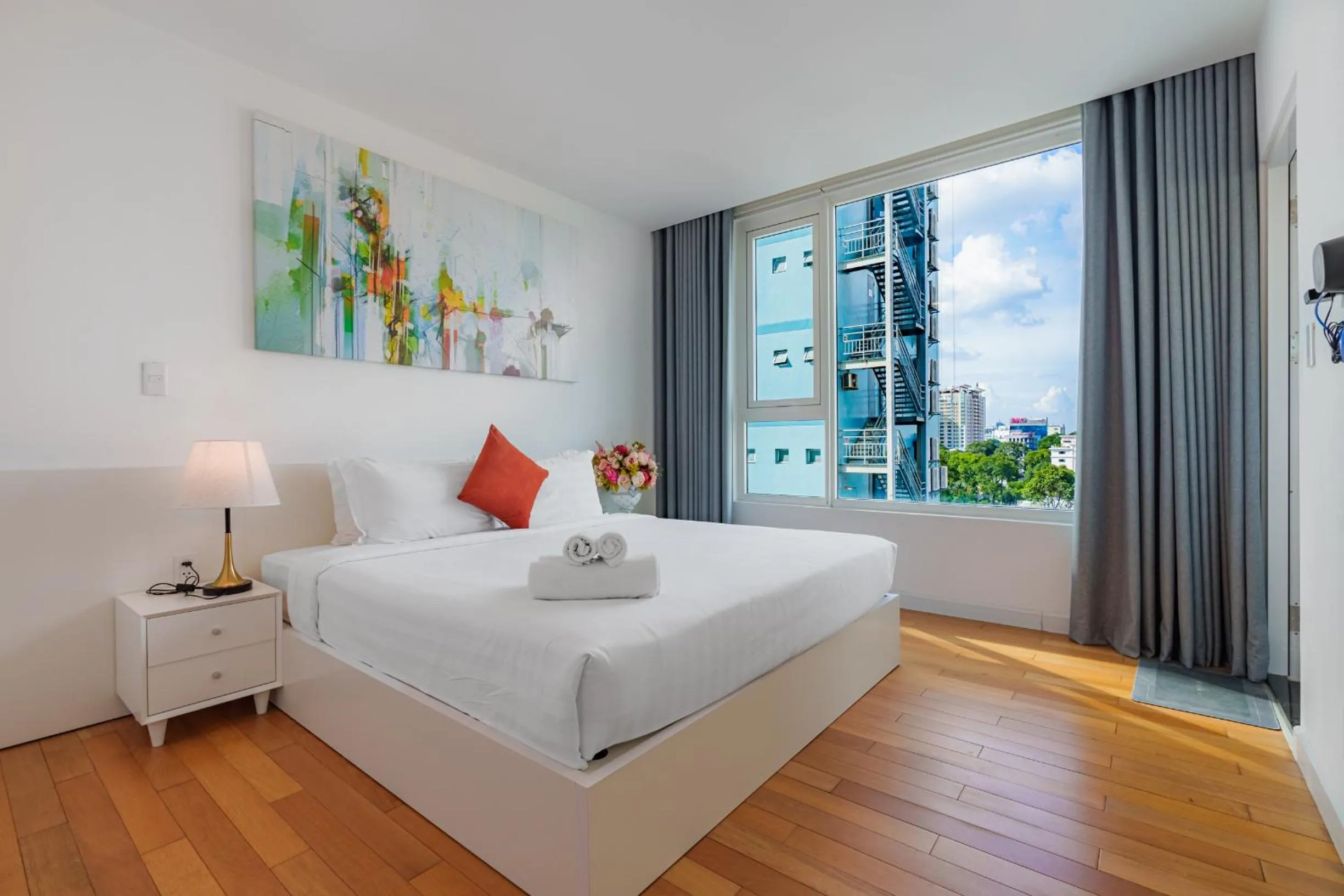 Bed in Léman Luxury Apartment District 3 HCMC
