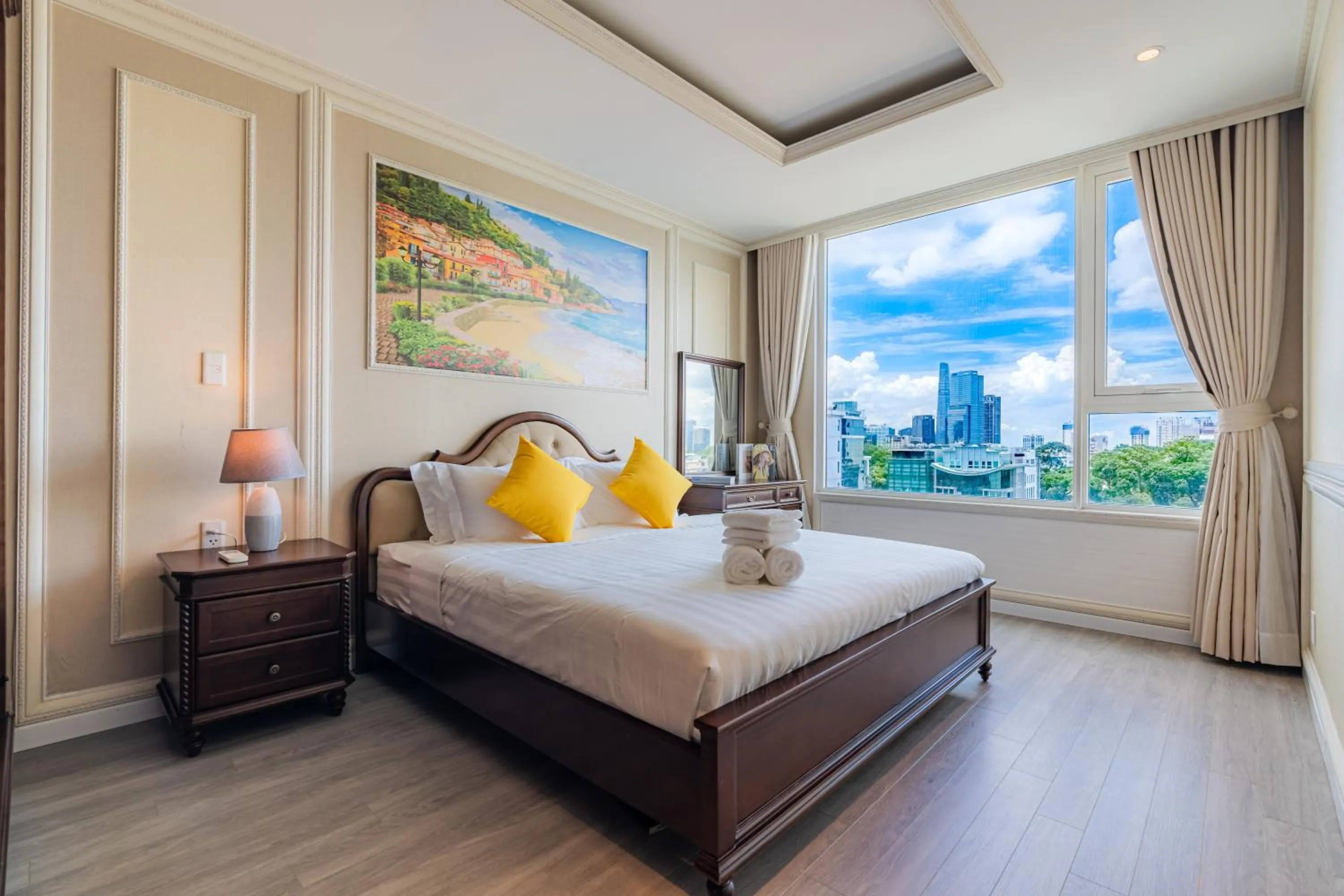 Bed in Léman Luxury Apartment District 3 HCMC
