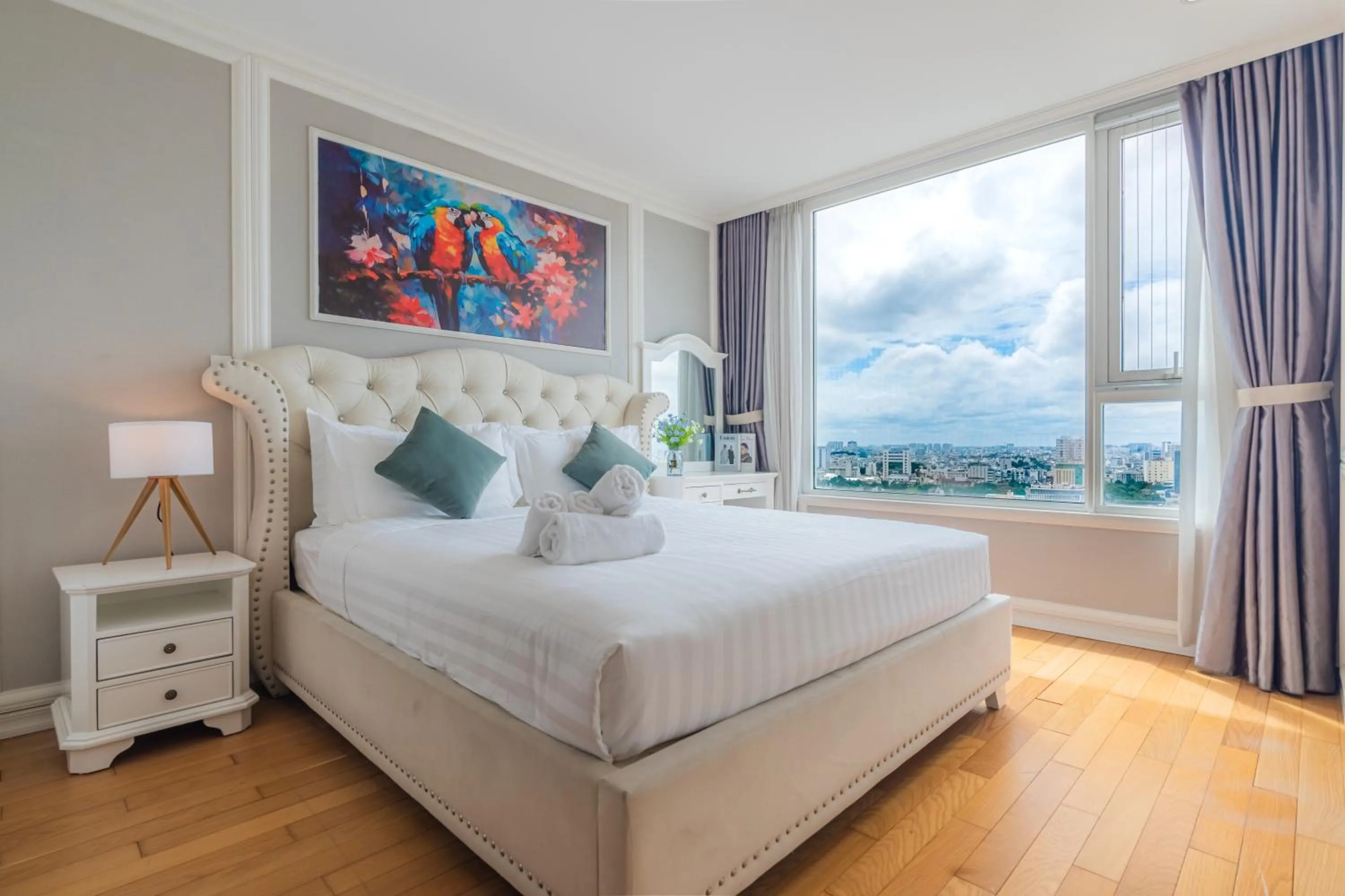 Bed in Léman Luxury Apartment District 3 HCMC