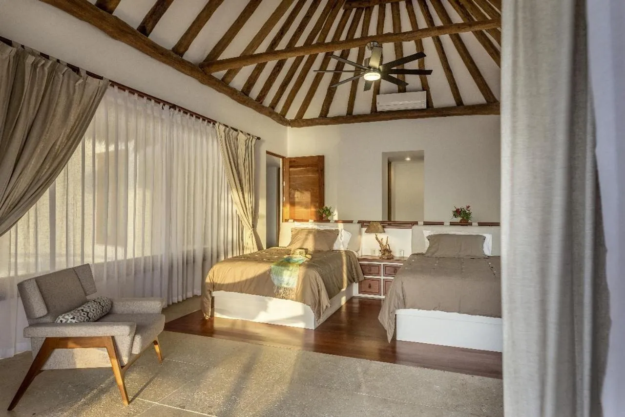 Bed in DK Luxury Ocean Front Villa - Adults Only