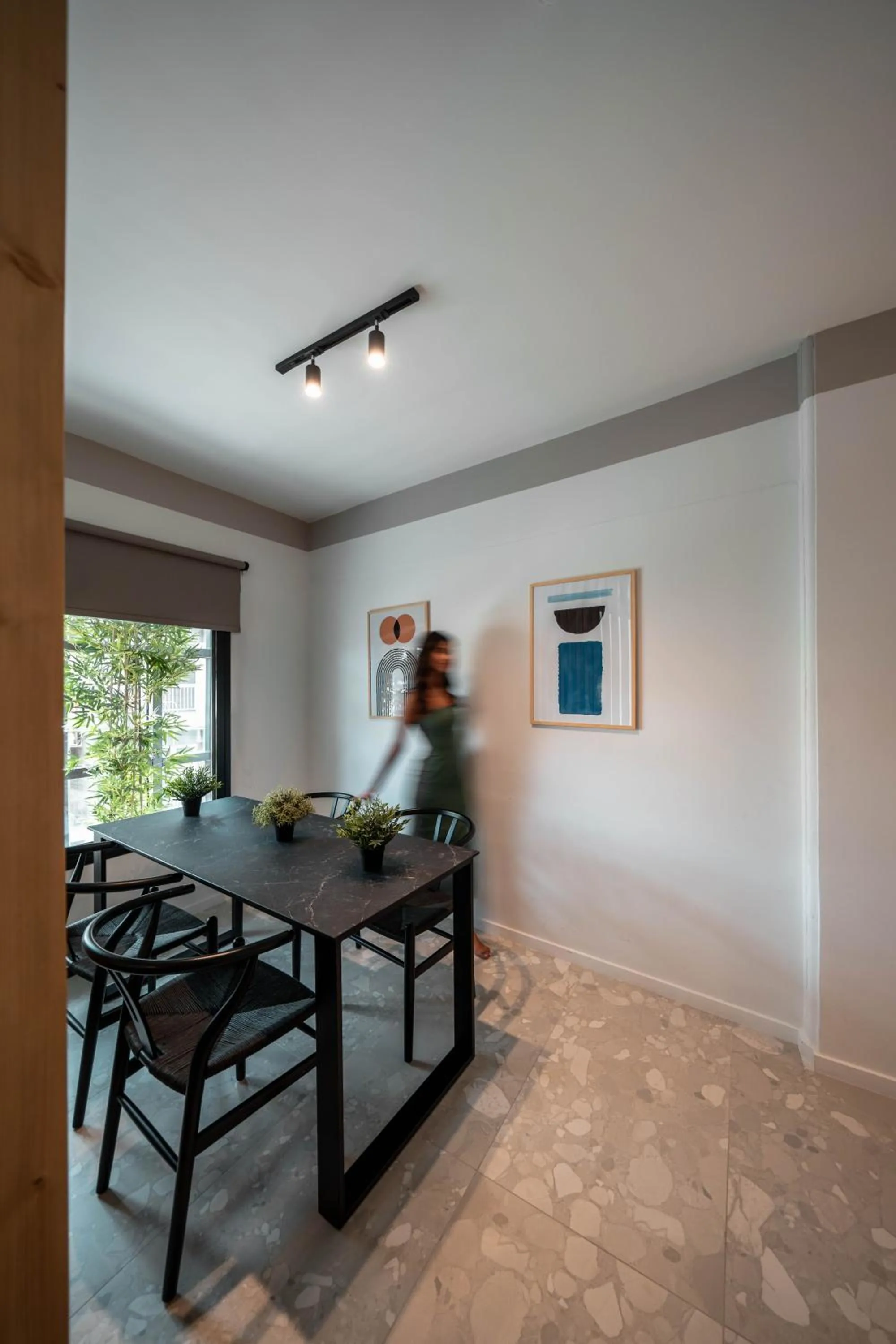 Dining area in Athesense Suites