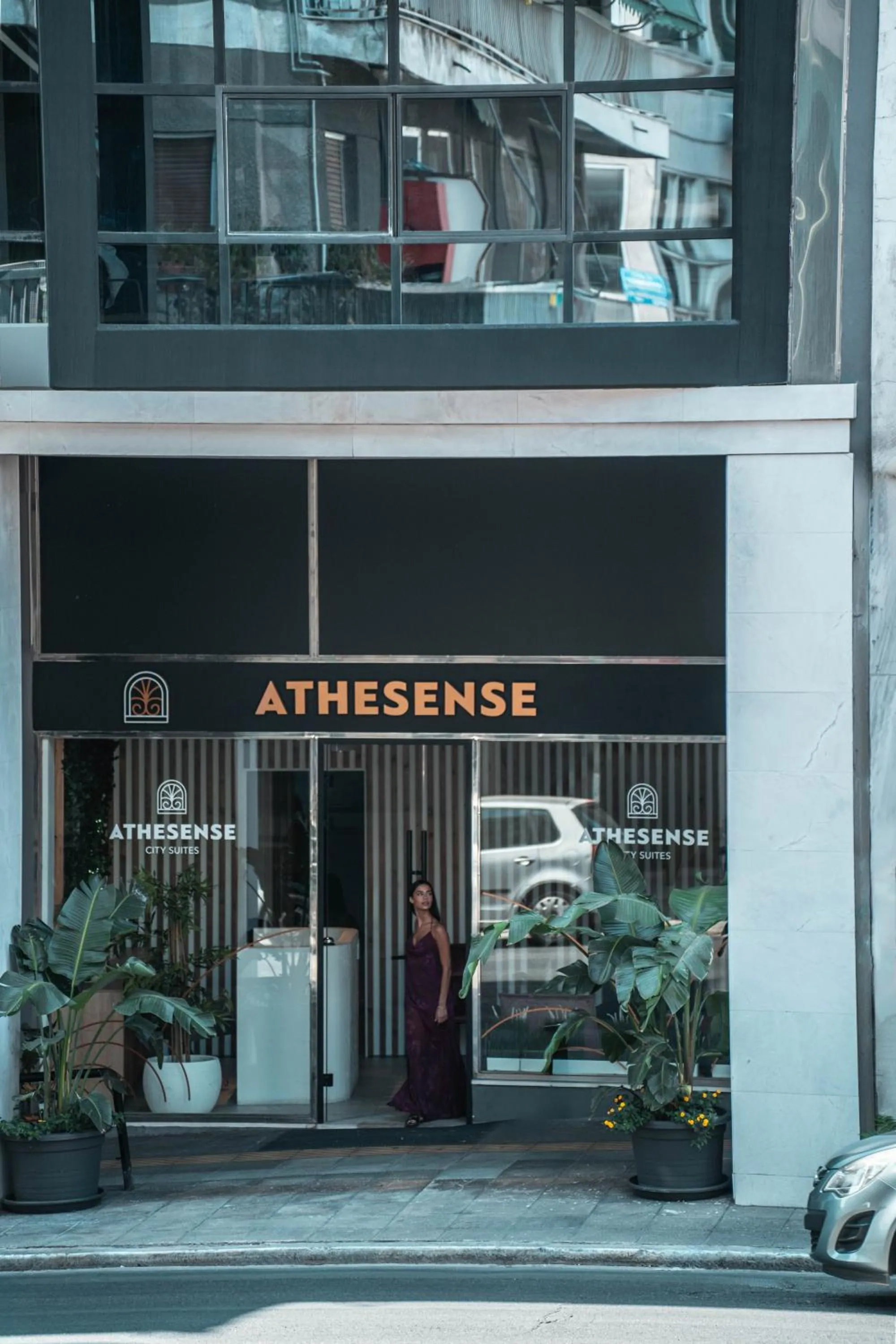 Facade/entrance in Athesense Suites