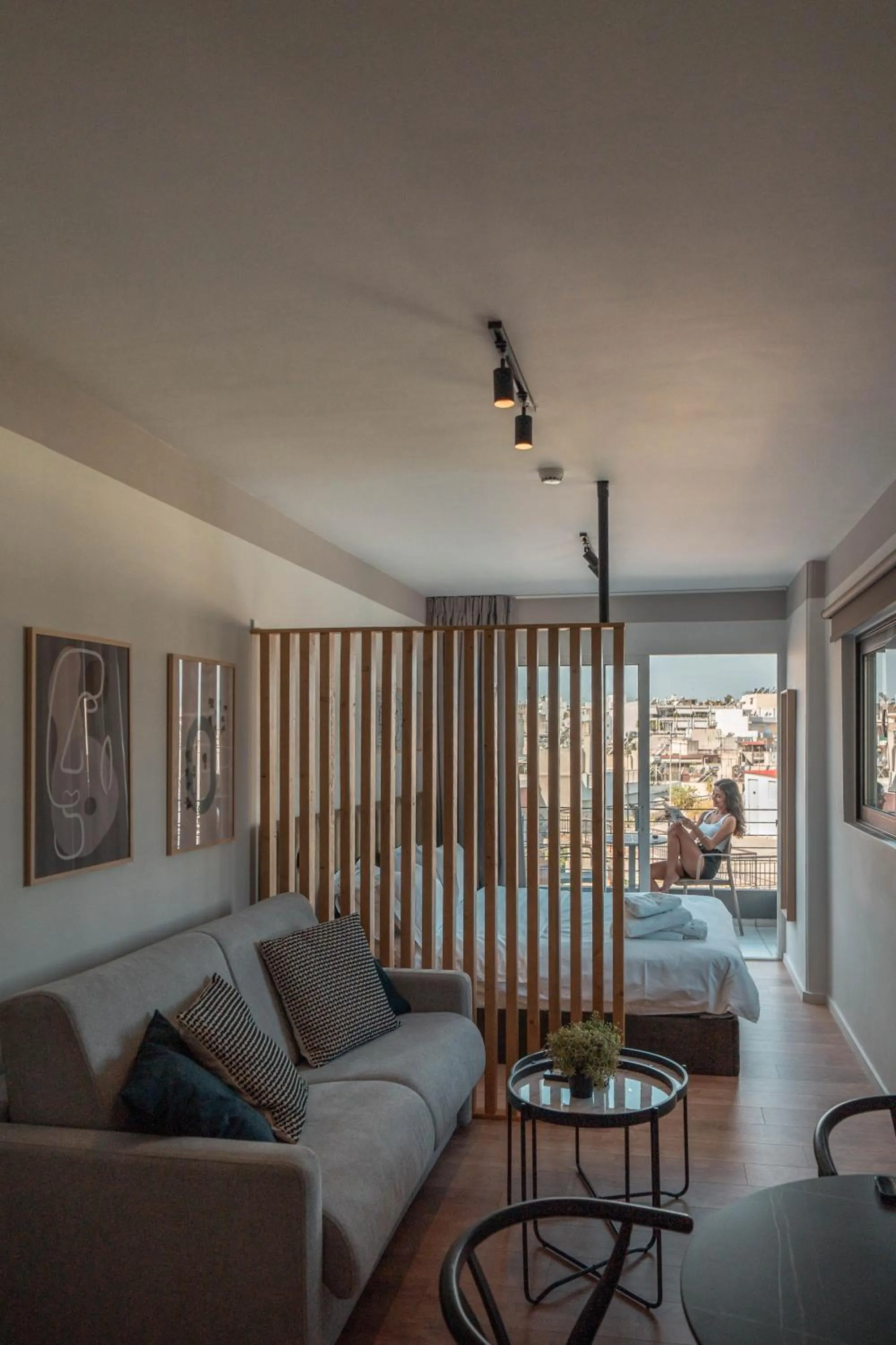 Living room in Athesense Suites