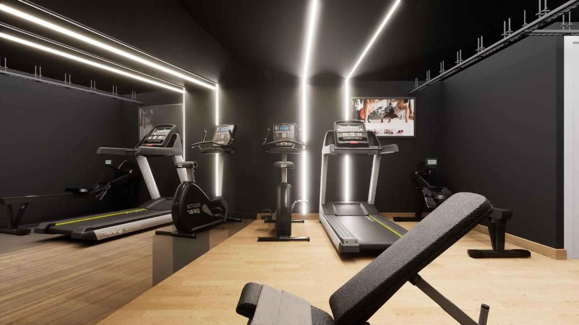 Fitness centre/facilities in Athesense Suites
