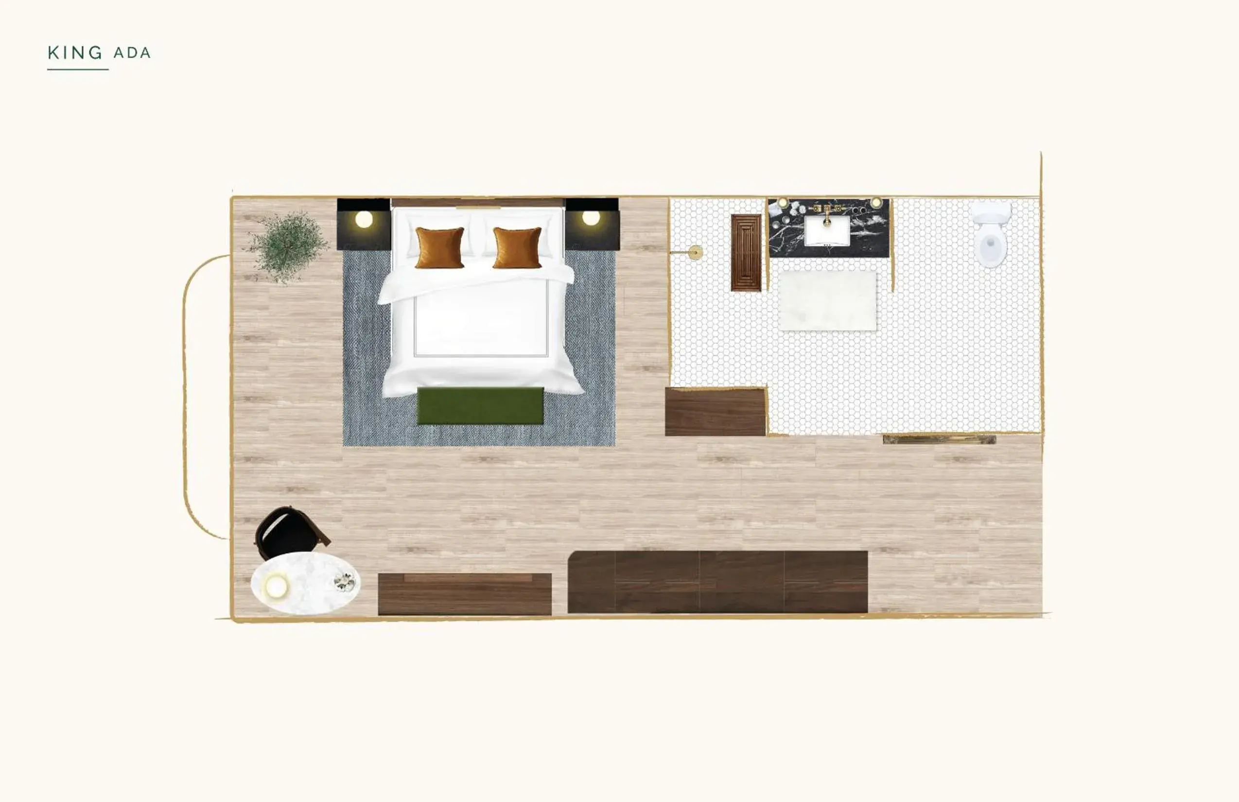 King Room - Disability Access in The Global Ambassador King Room - Disability Access in The Global Ambassador