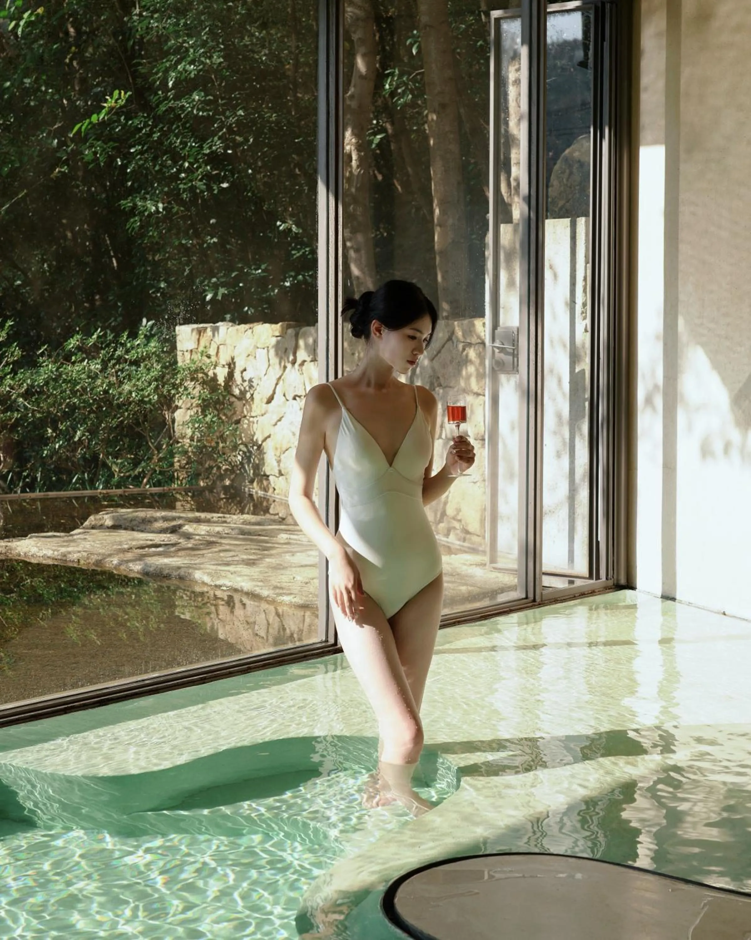 Hot Spring Bath in Yakamoz Qianchuan Hotel