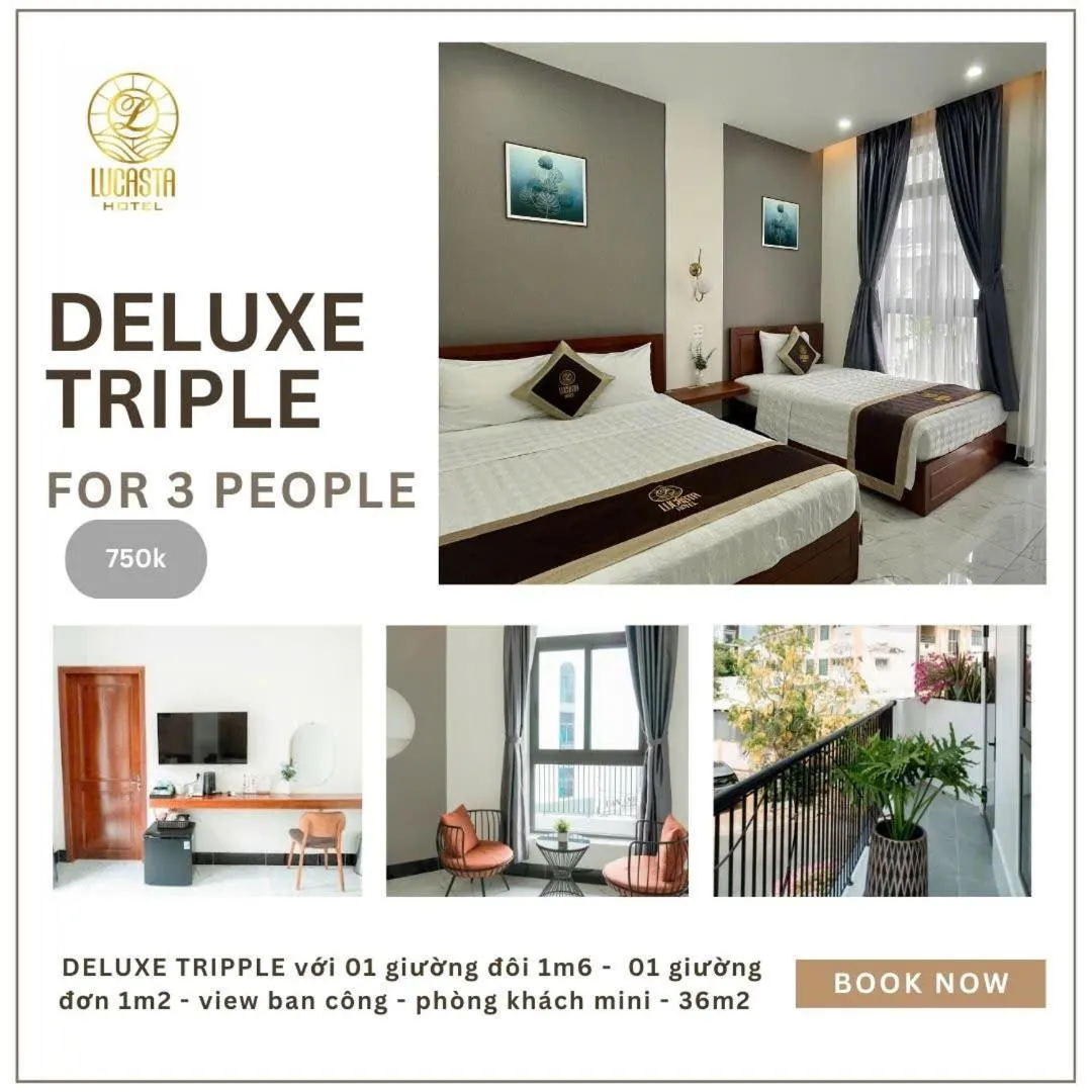 Bed in Lucasta Hotel