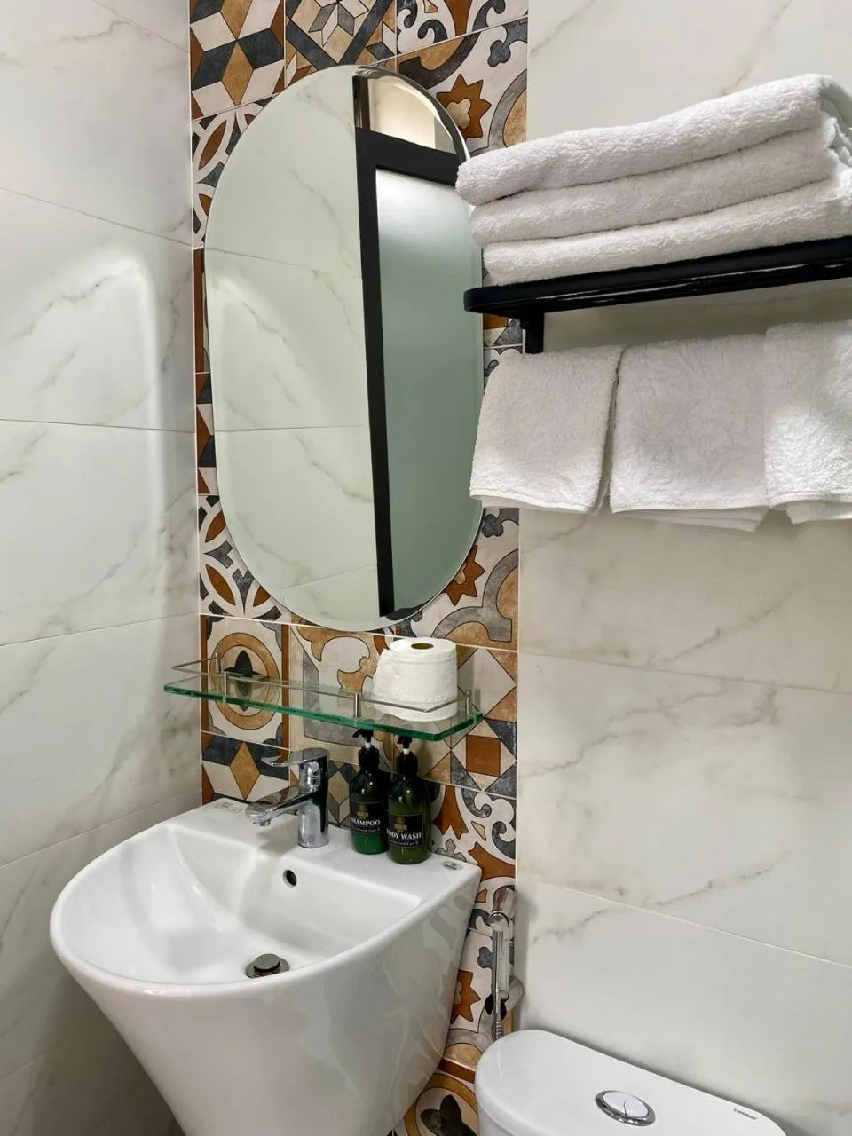 Bathroom in Lucasta Hotel