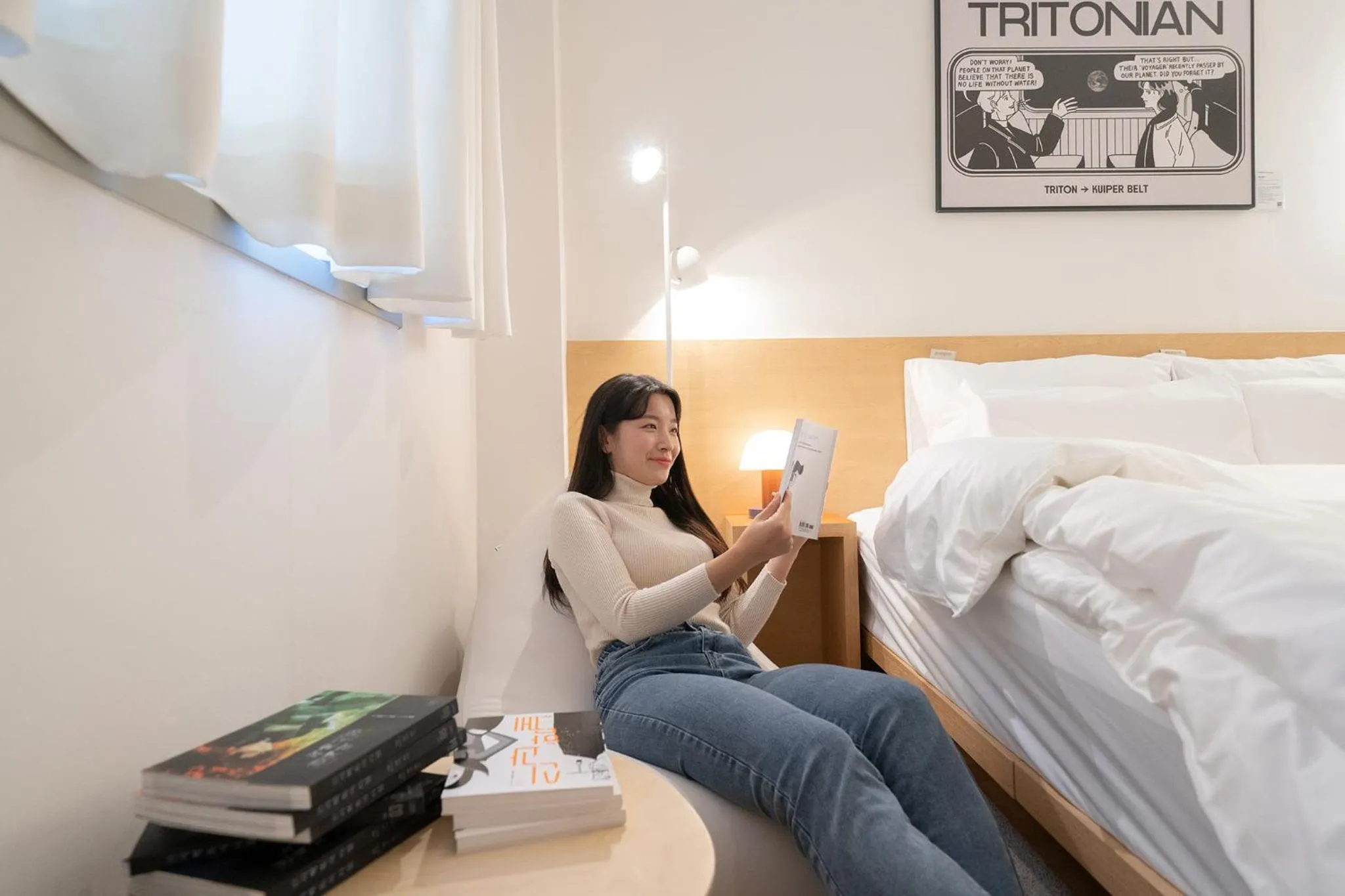 Bed in Anook Hotel Guri