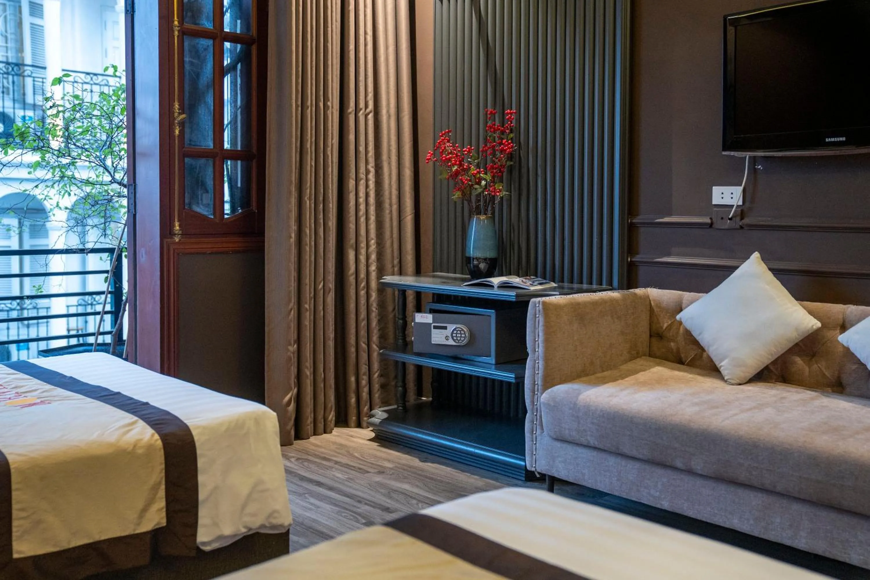 Bed in Hanoi Morning Hotel