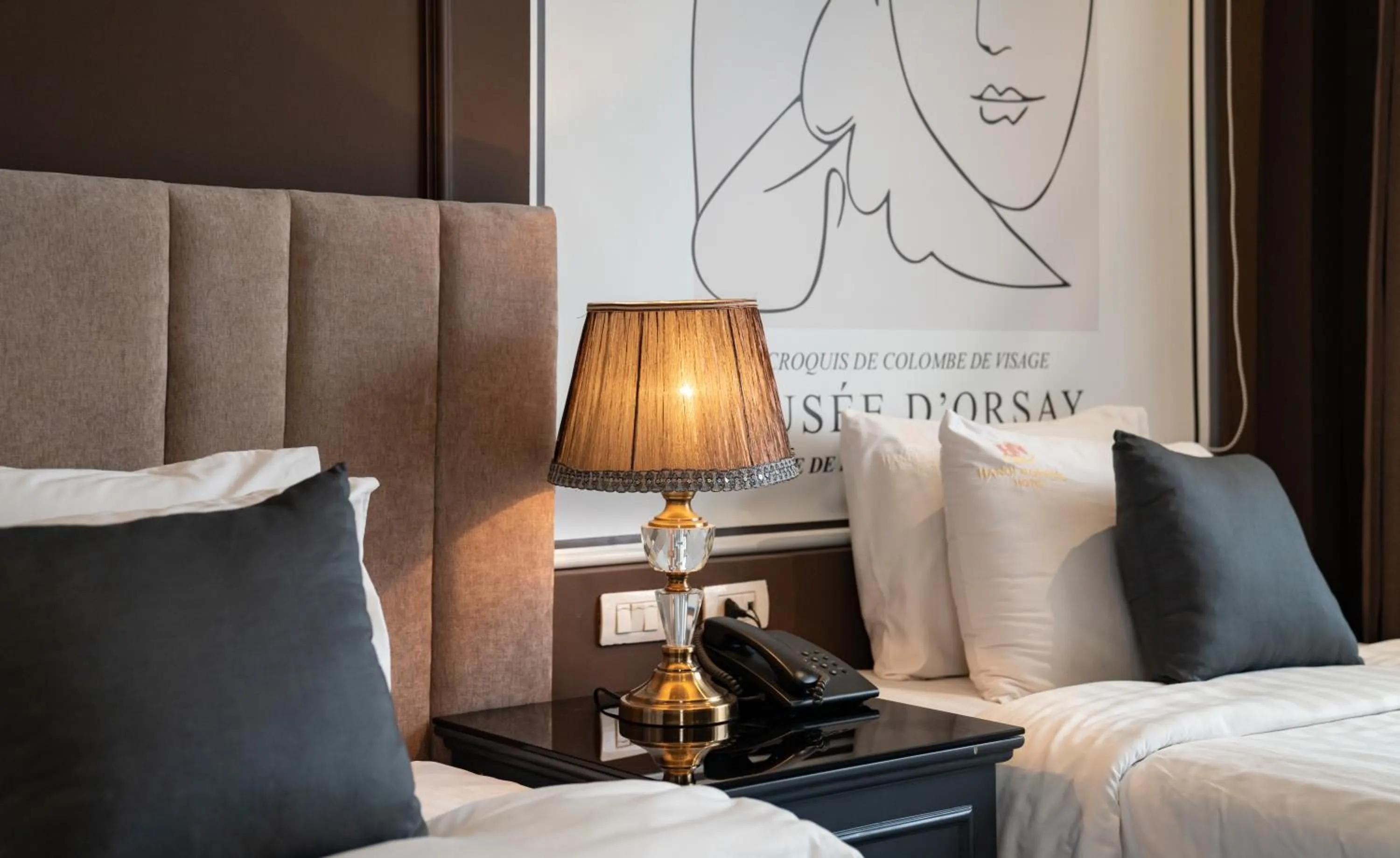 Bed in Hanoi Morning Hotel