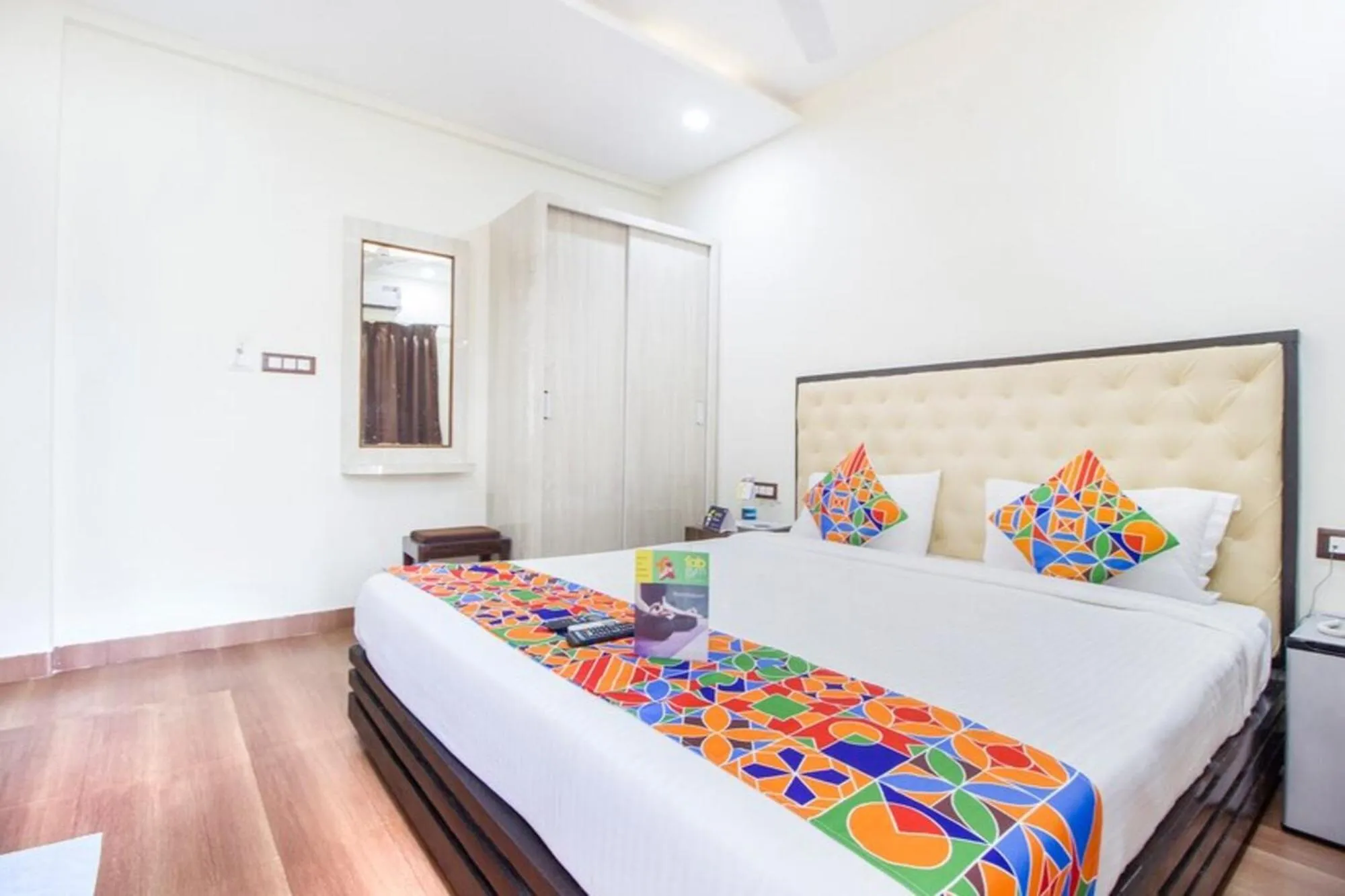 Bed in FabHotel The Sky