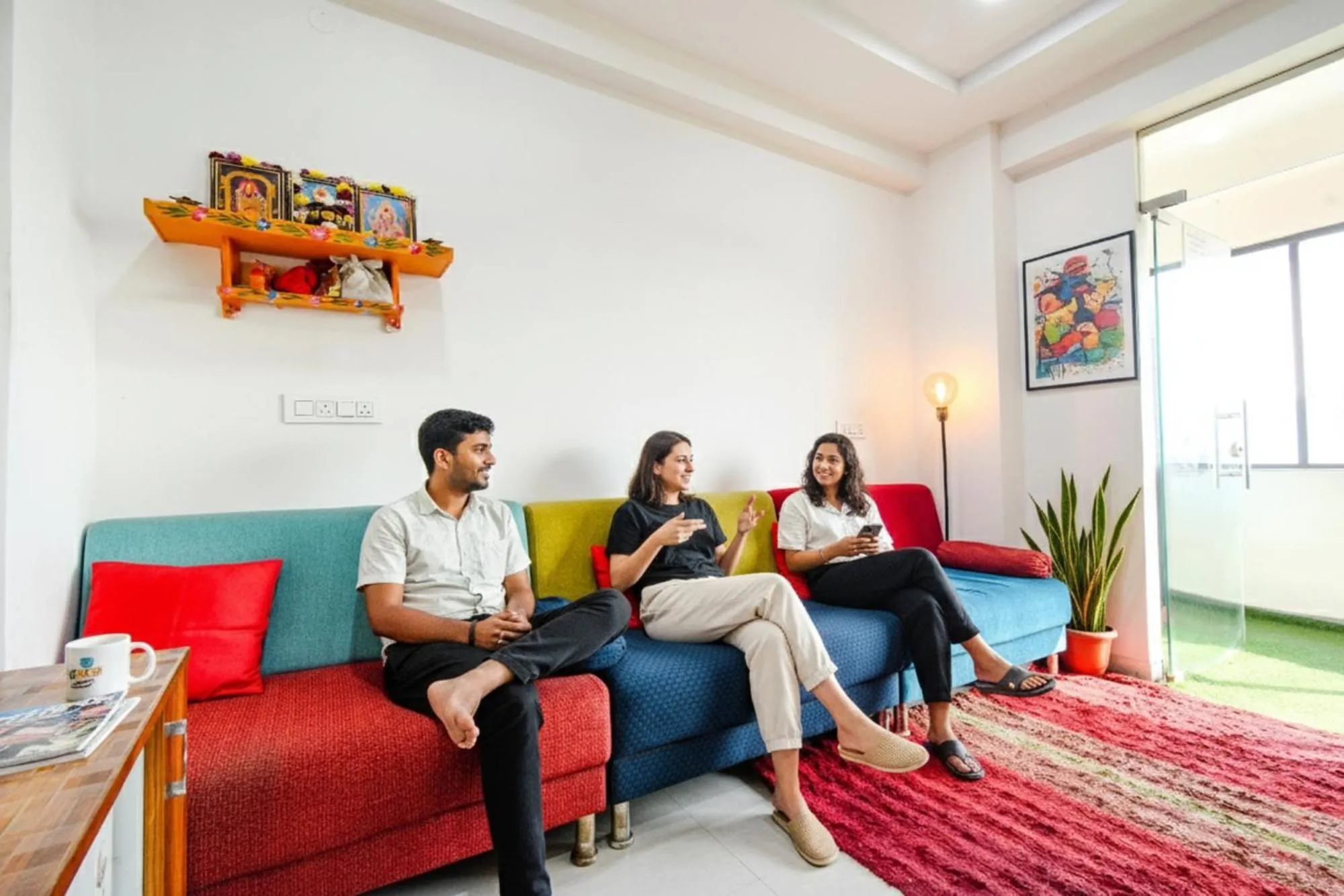 Seating area in FabHotel SRH Pride - Nr Hitech City Railway Station