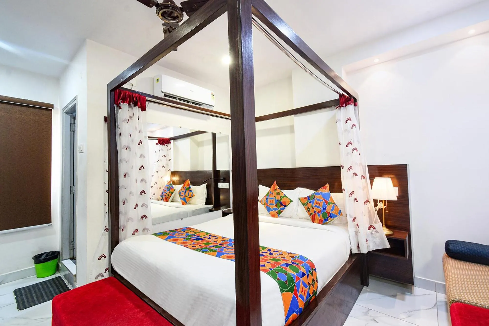 Bed in FabHotel SRH Pride - Nr Hitech City Railway Station