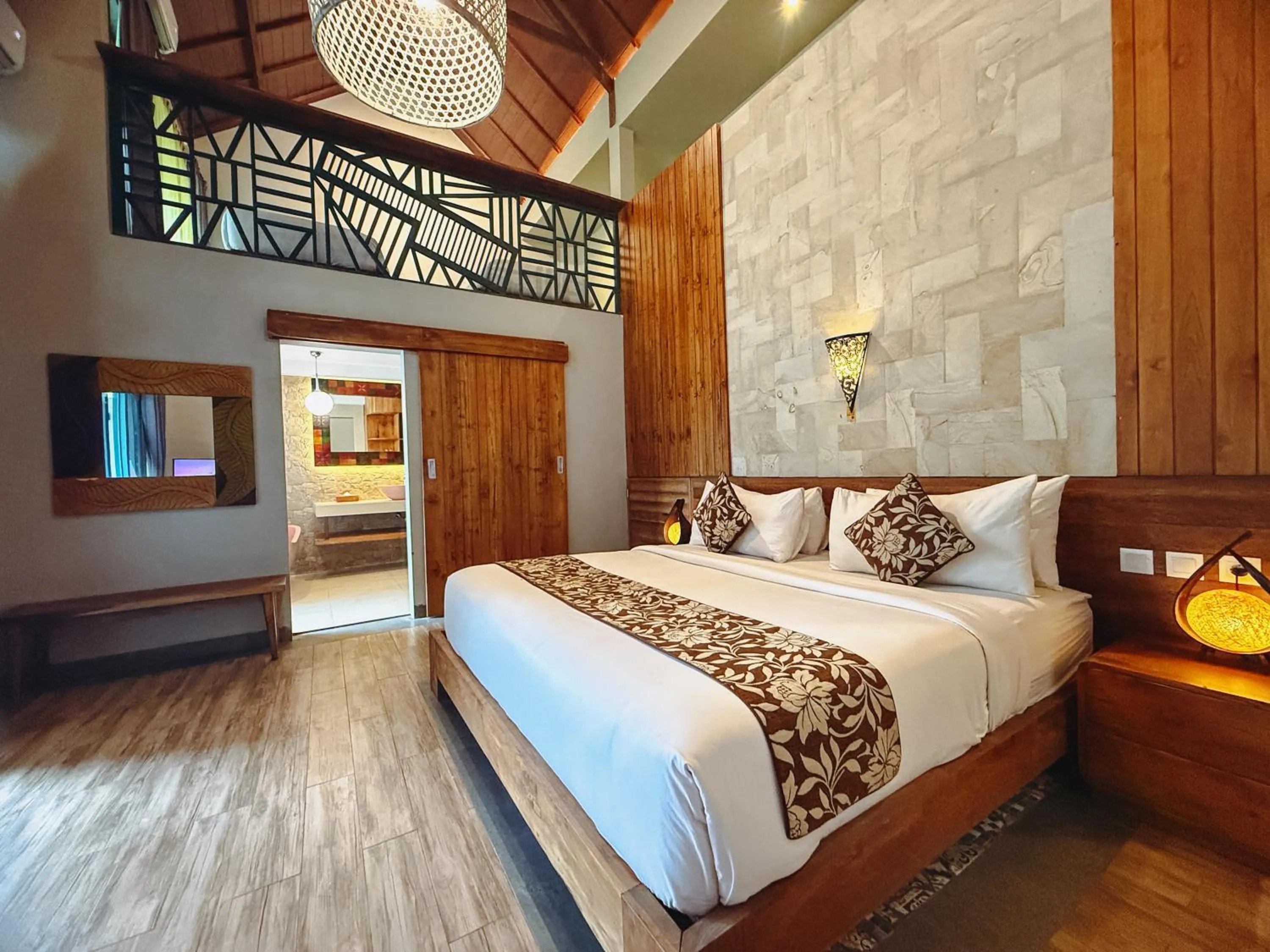 Bed in The Reward Villas Kerobokan