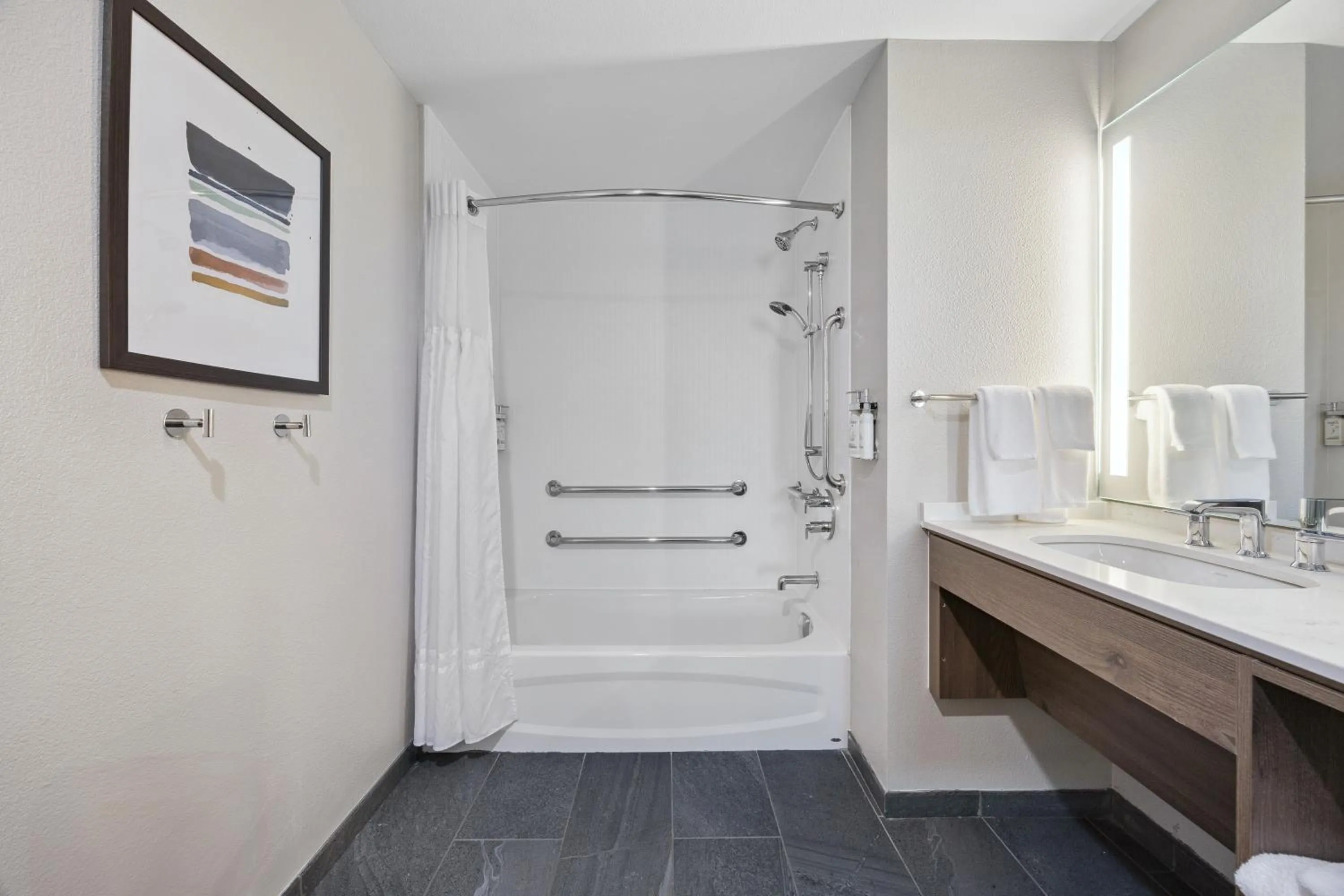 Shower in Staybridge Suites Sacramento Woodland by IHG