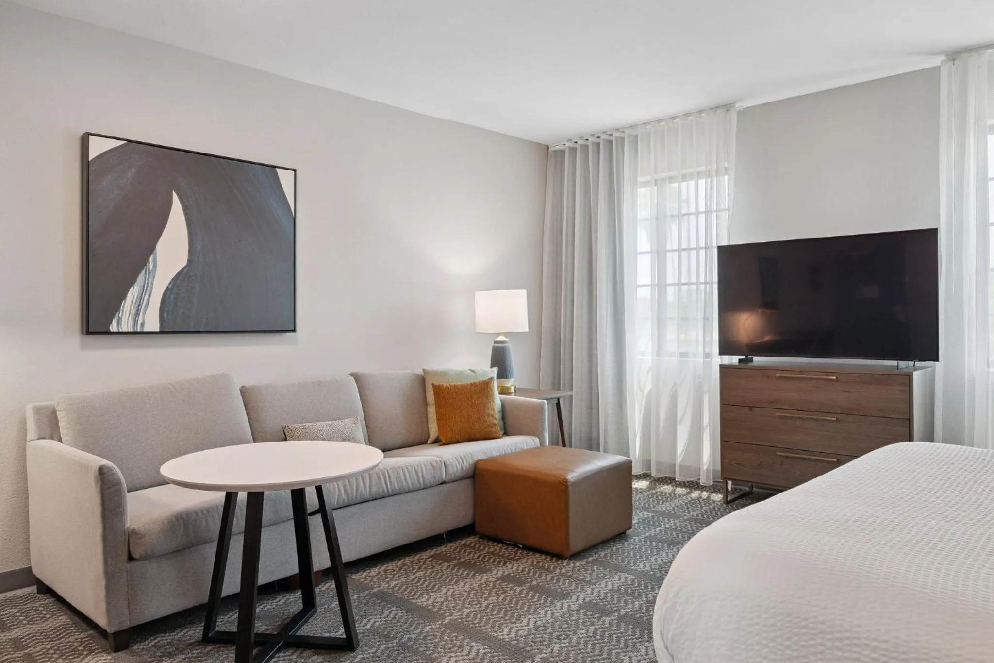 Photo of the whole room, Bed in Staybridge Suites Sacramento Woodland by IHG