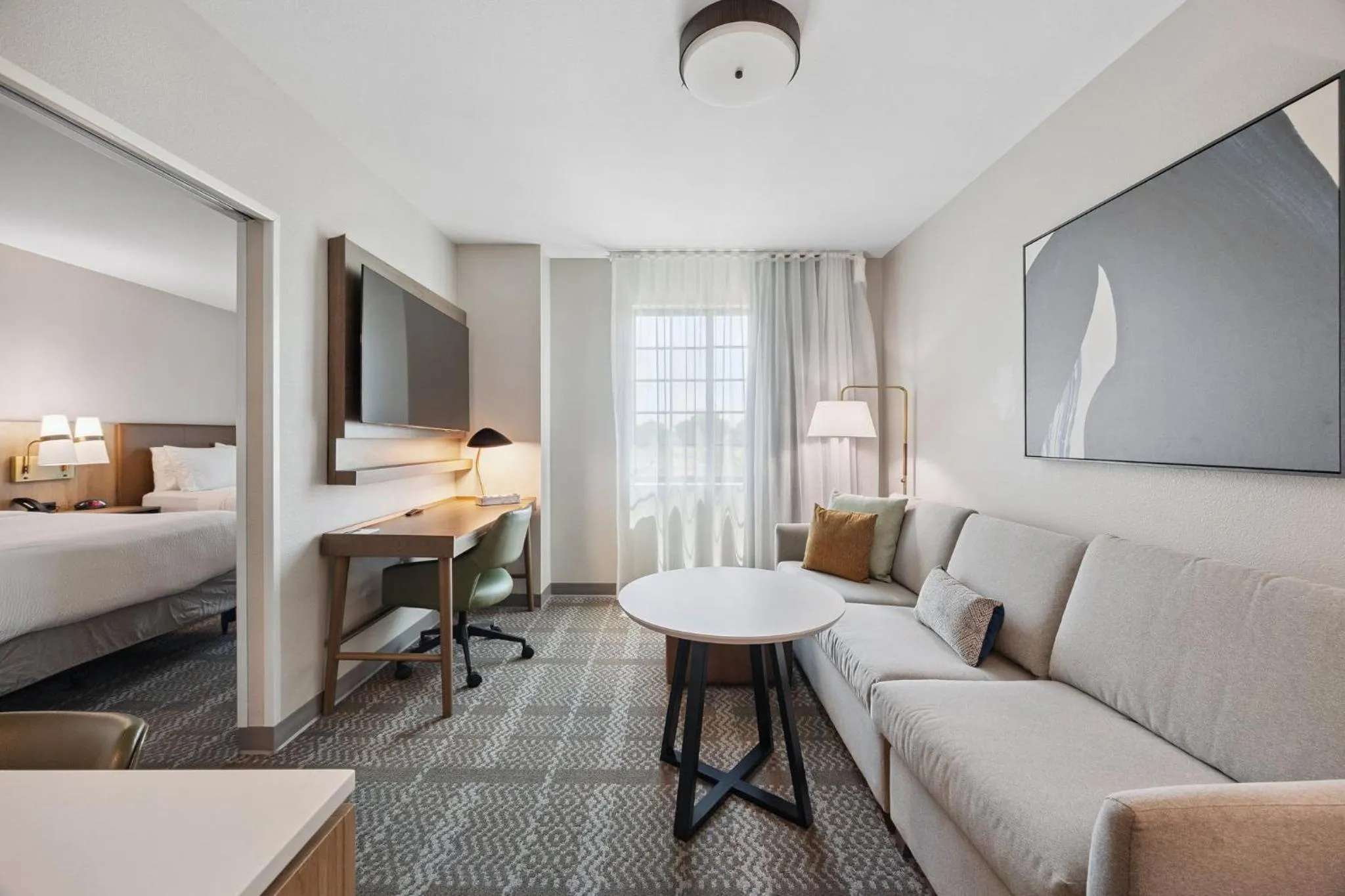 Photo of the whole room, Bed in Staybridge Suites Sacramento Woodland by IHG