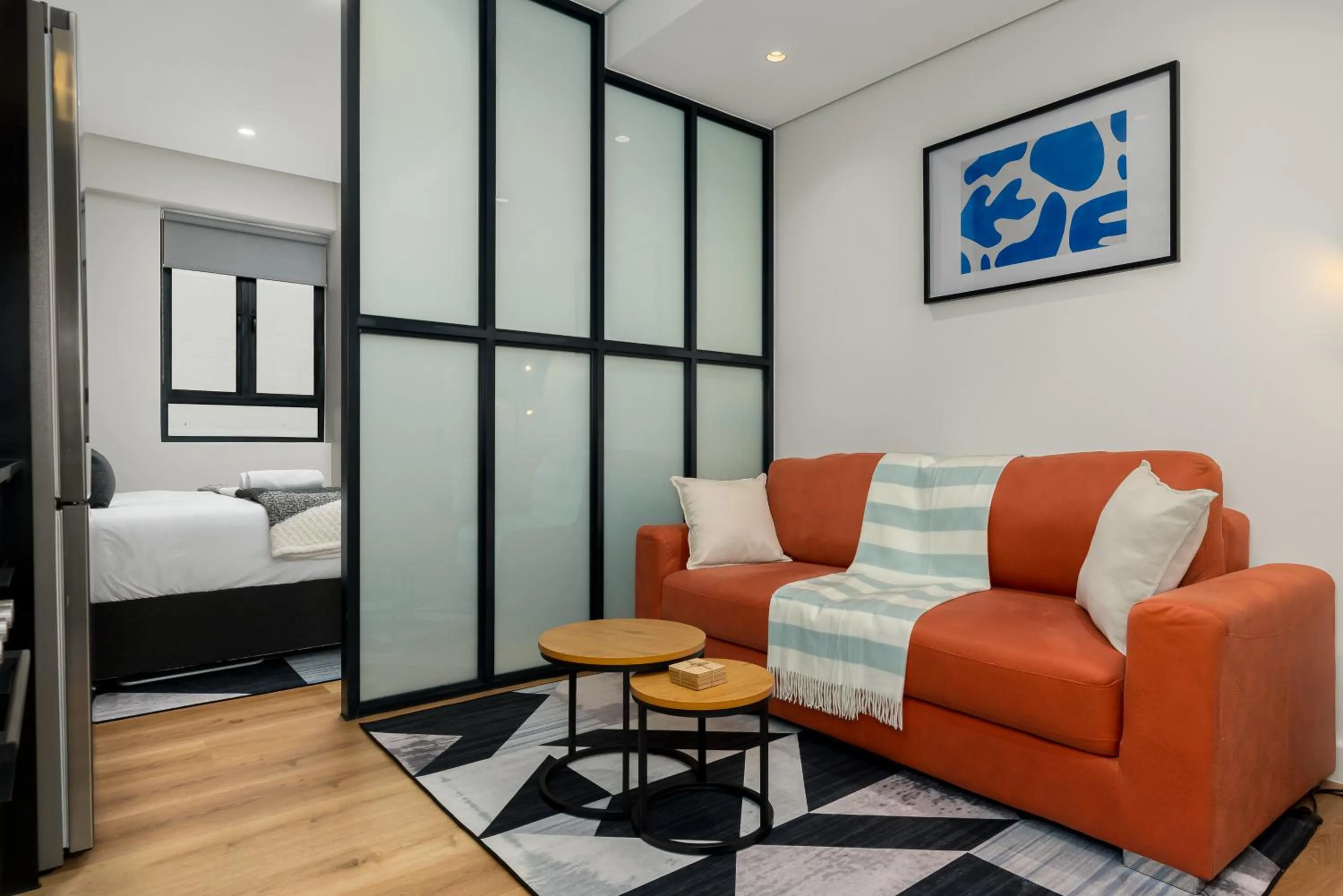 Bed in The Carrington Luxury Apartments