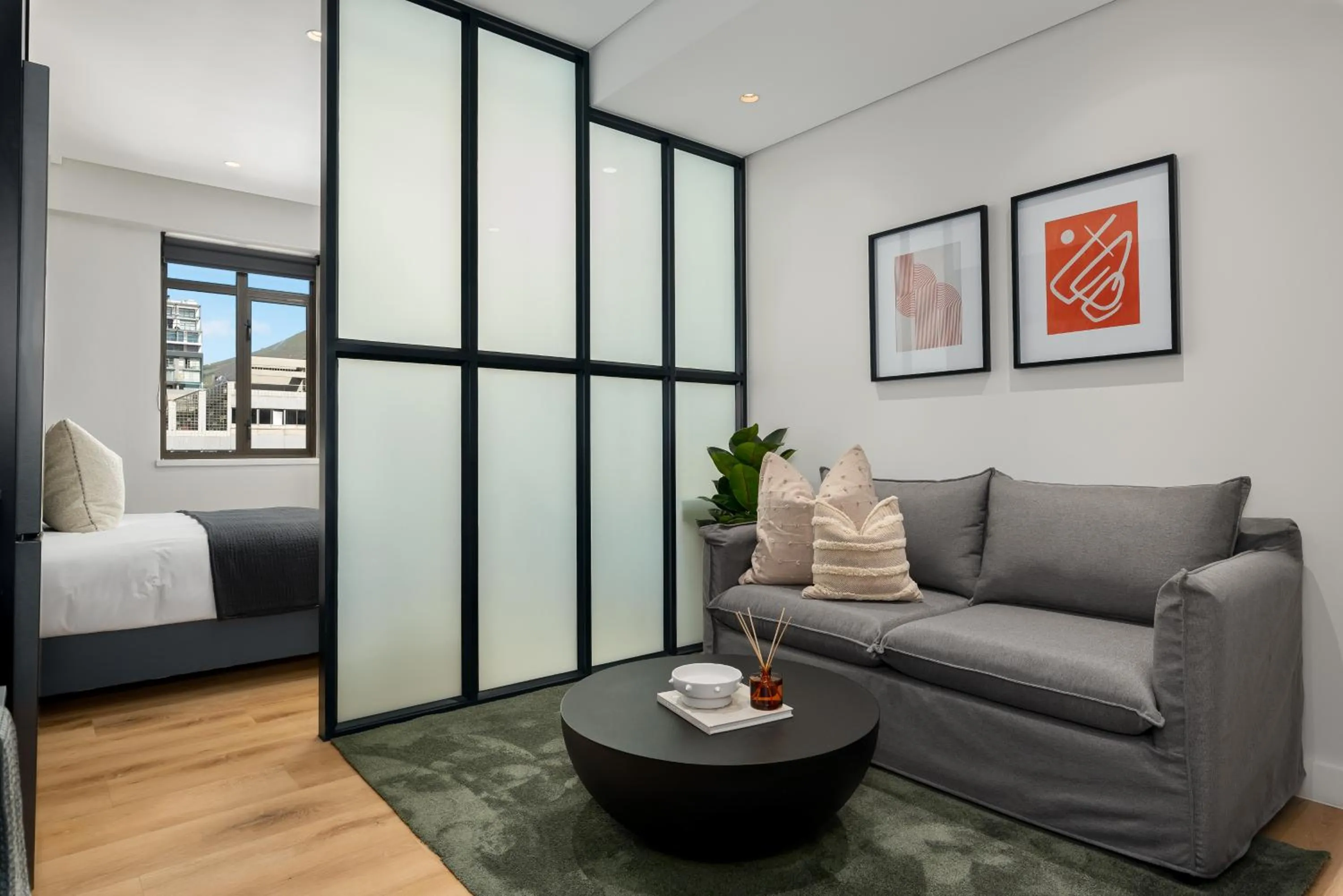 Bed in The Carrington Luxury Apartments