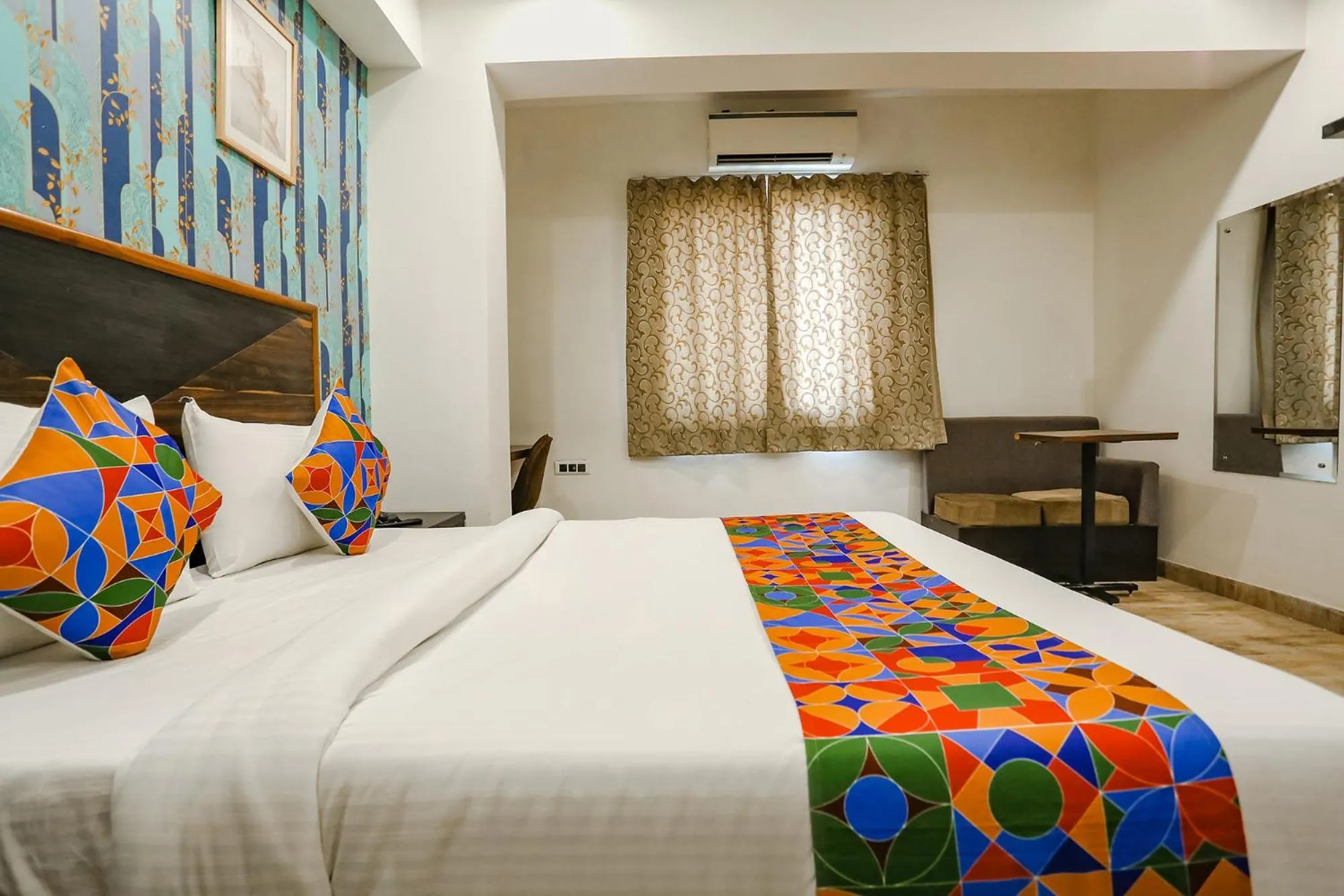 Photo of the whole room, Bed in FabHotel Delta Suites I