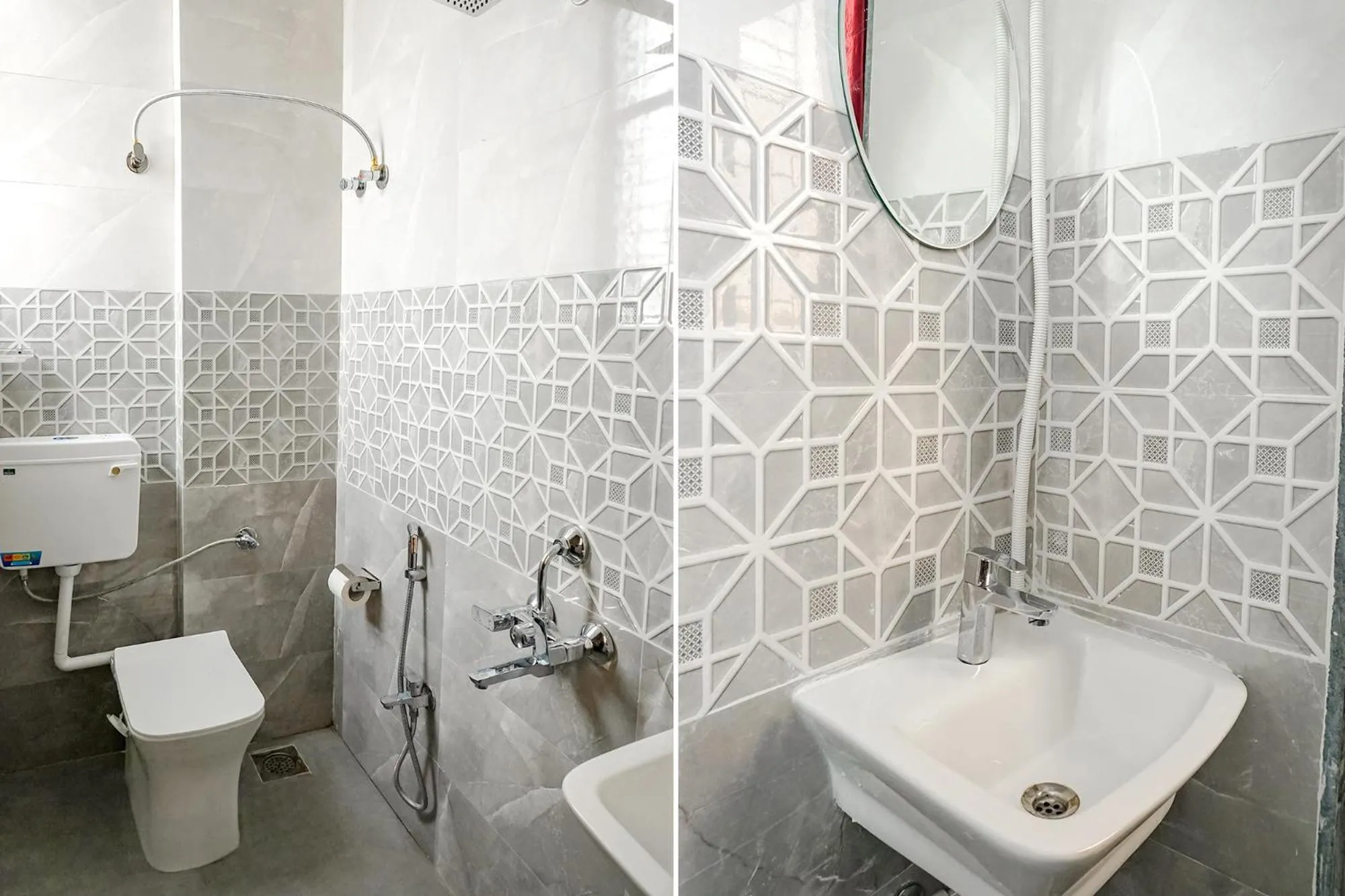 Bathroom in FabHotel Gargi Galuxe - Nr Ankushrao Natyagruha