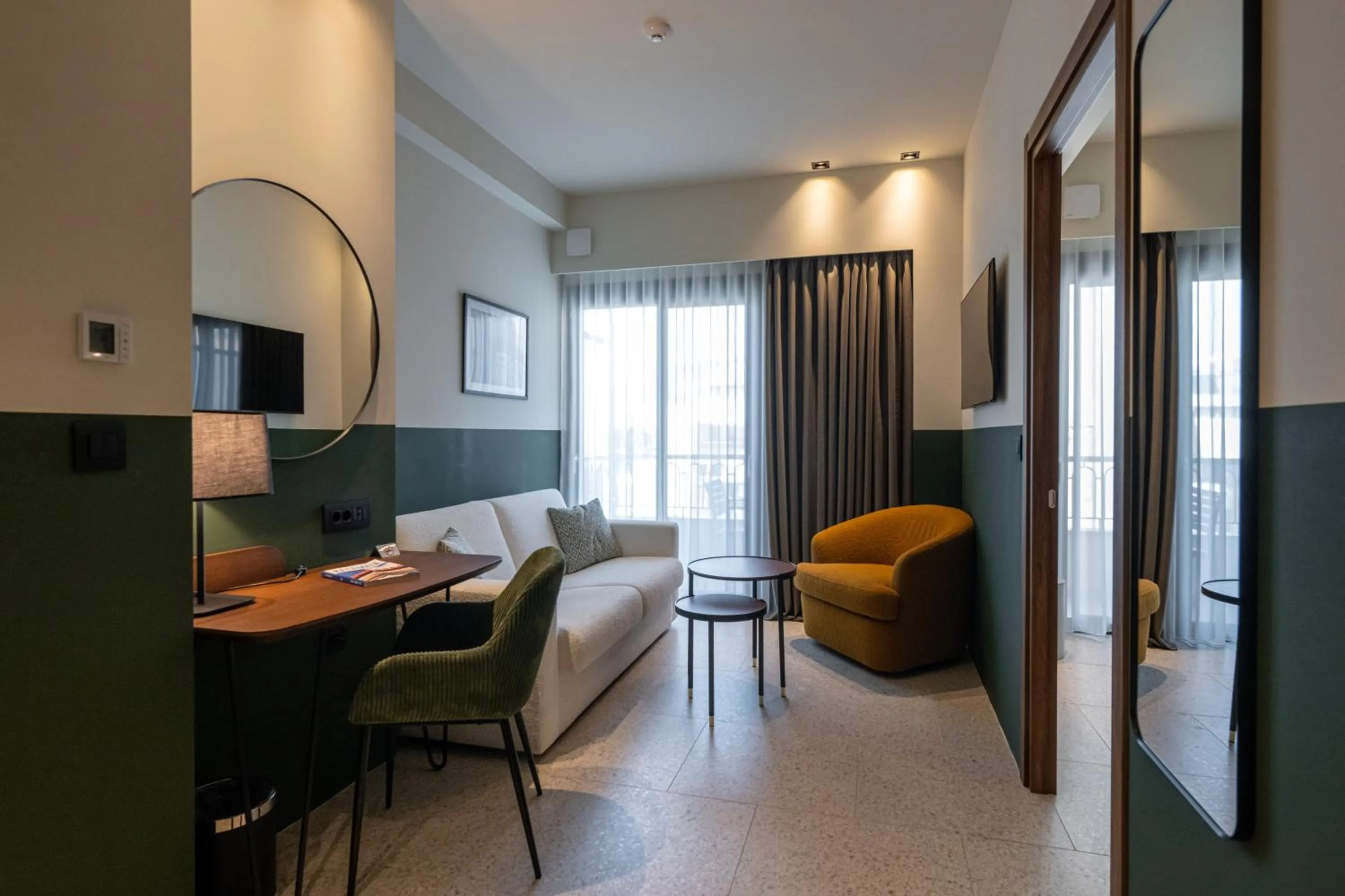 TV and multimedia, Bed in Evripidou 7 - Kalamata Mediterranean Suites