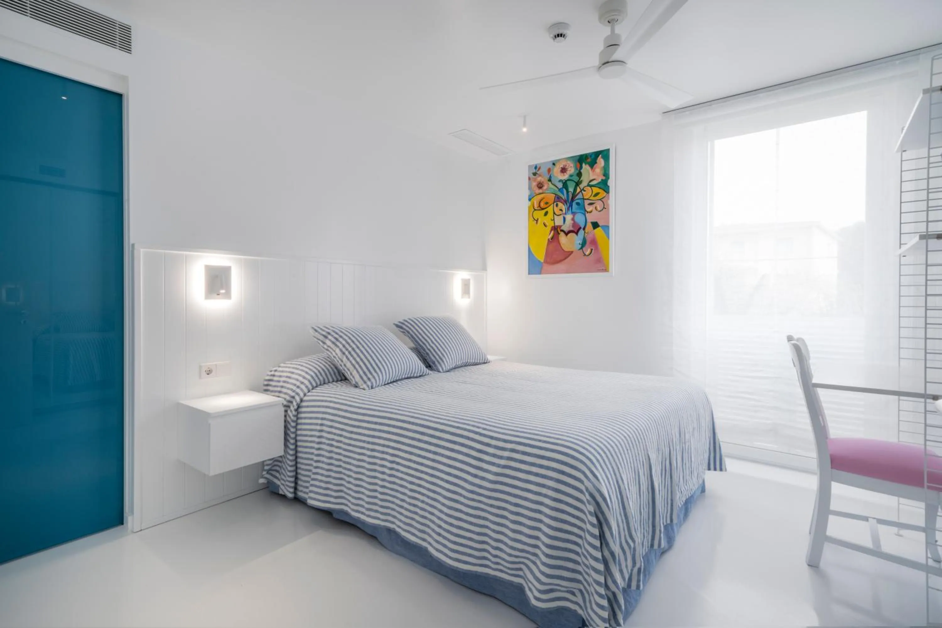 Bed in The Pink Elephant Hotel