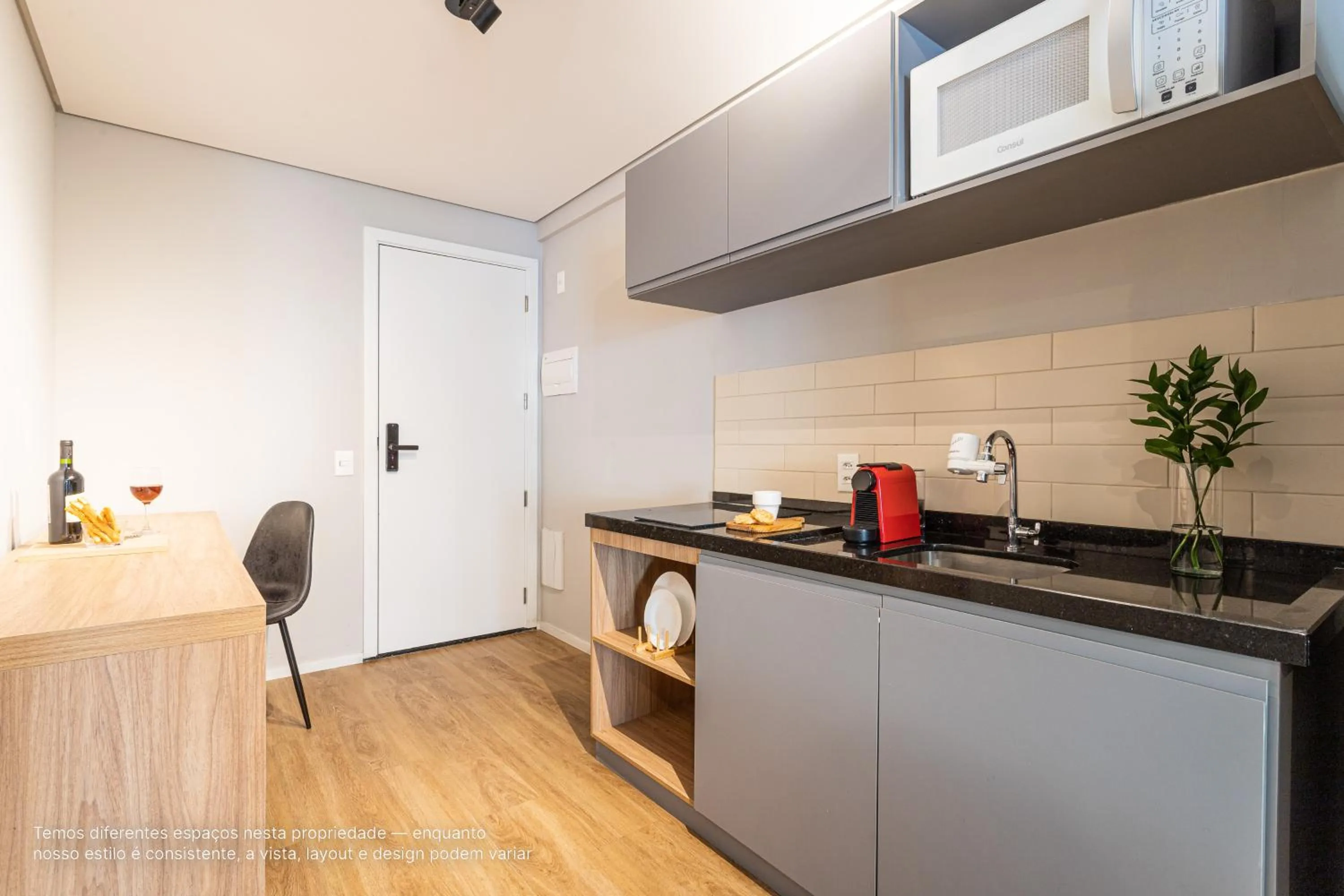 Kitchen or kitchenette in Next Paulista by Viva - Apartamentos completos ao lado da Av Paulista e MASP