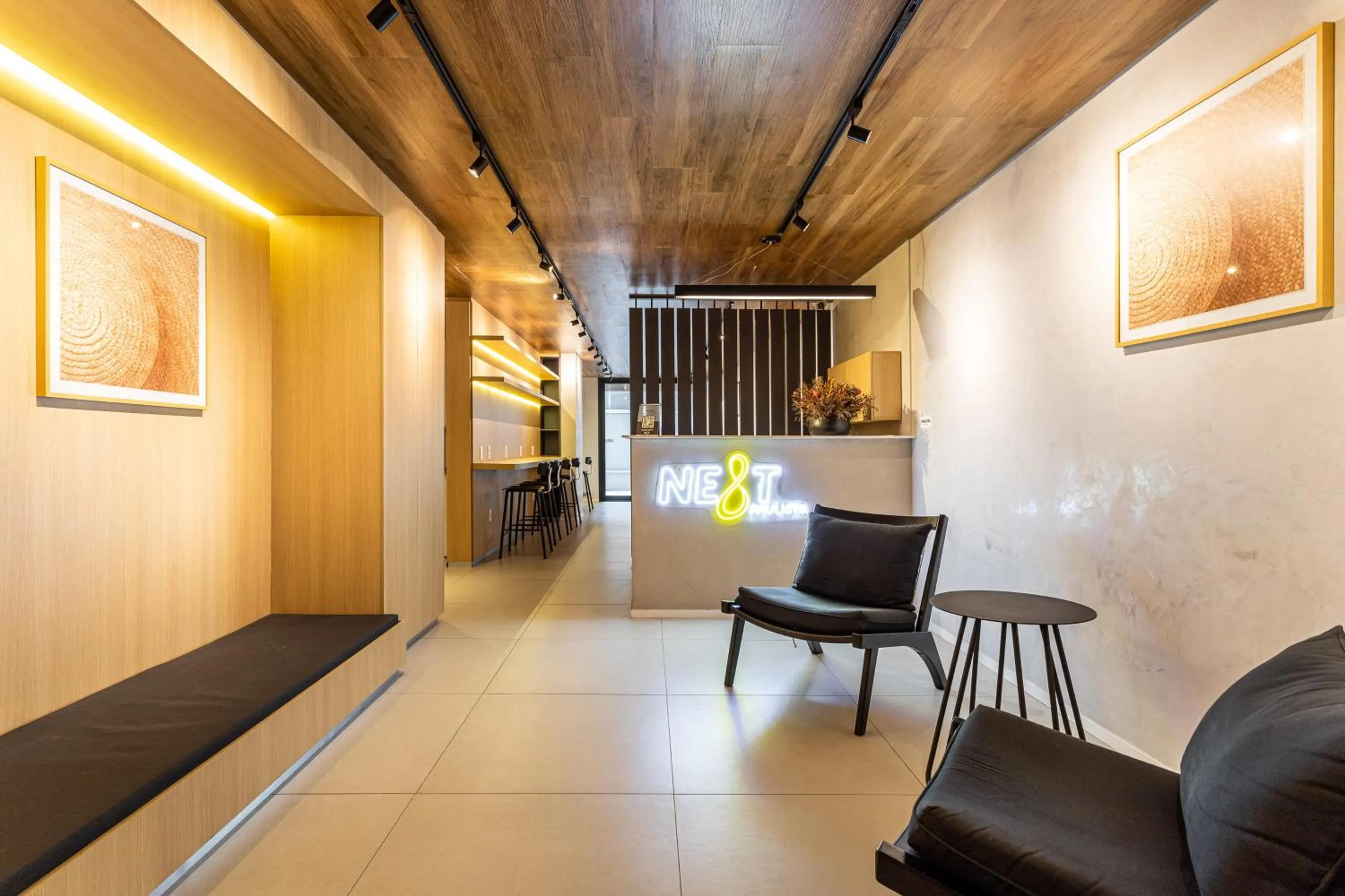 Lobby or reception in Next Paulista by Viva - Apartamentos completos ao lado da Av Paulista e MASP