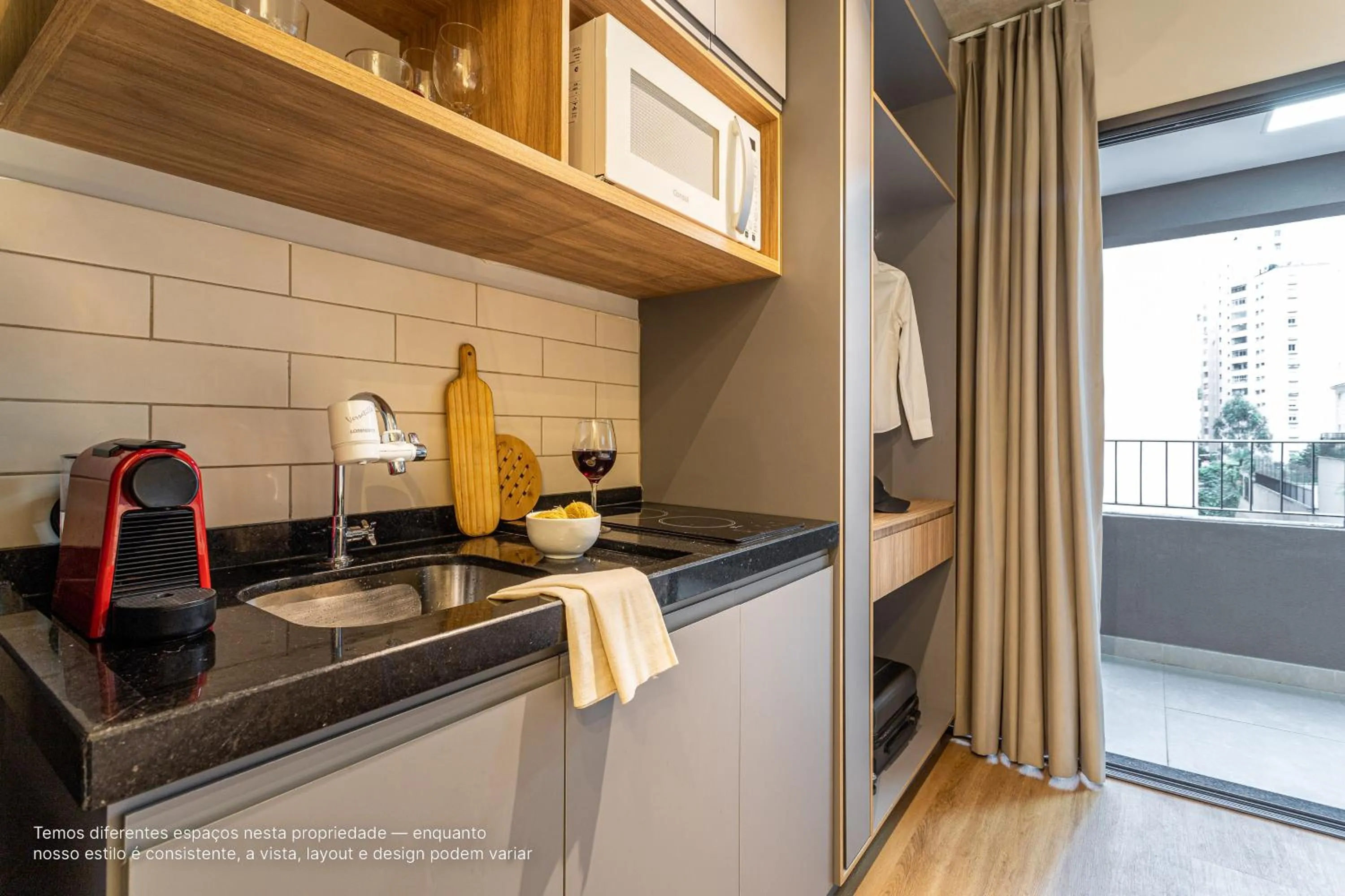 Kitchen or kitchenette in Next Paulista by Viva - Apartamentos completos ao lado da Av Paulista e MASP