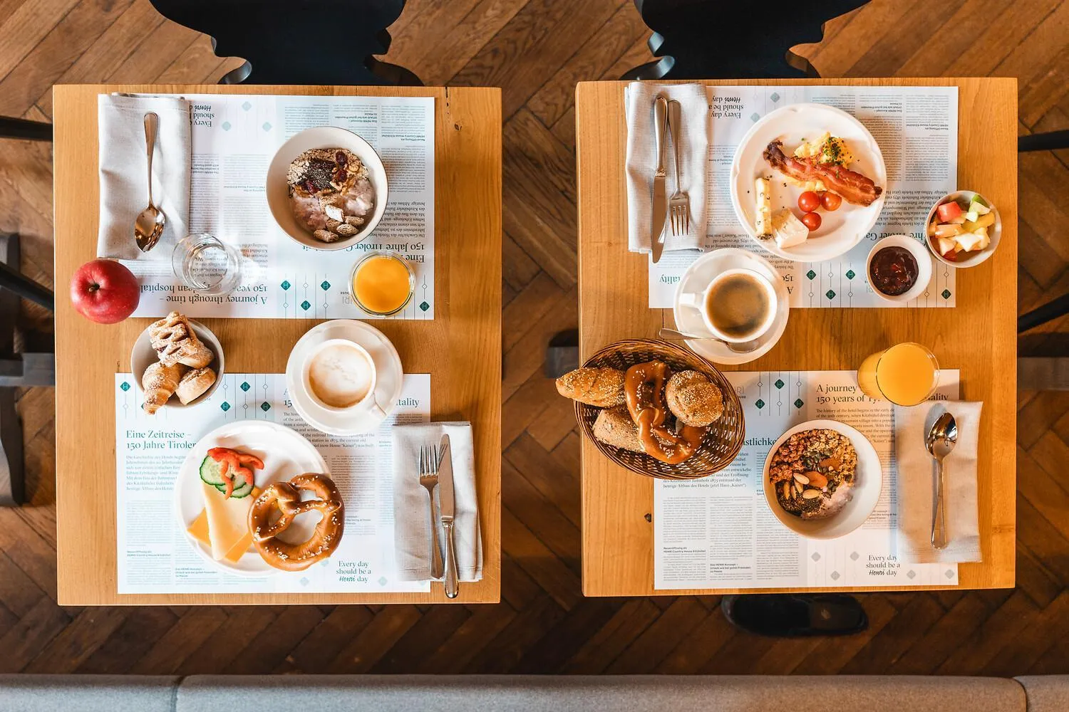 Food and drinks in HENRI Country House Kitzbühel