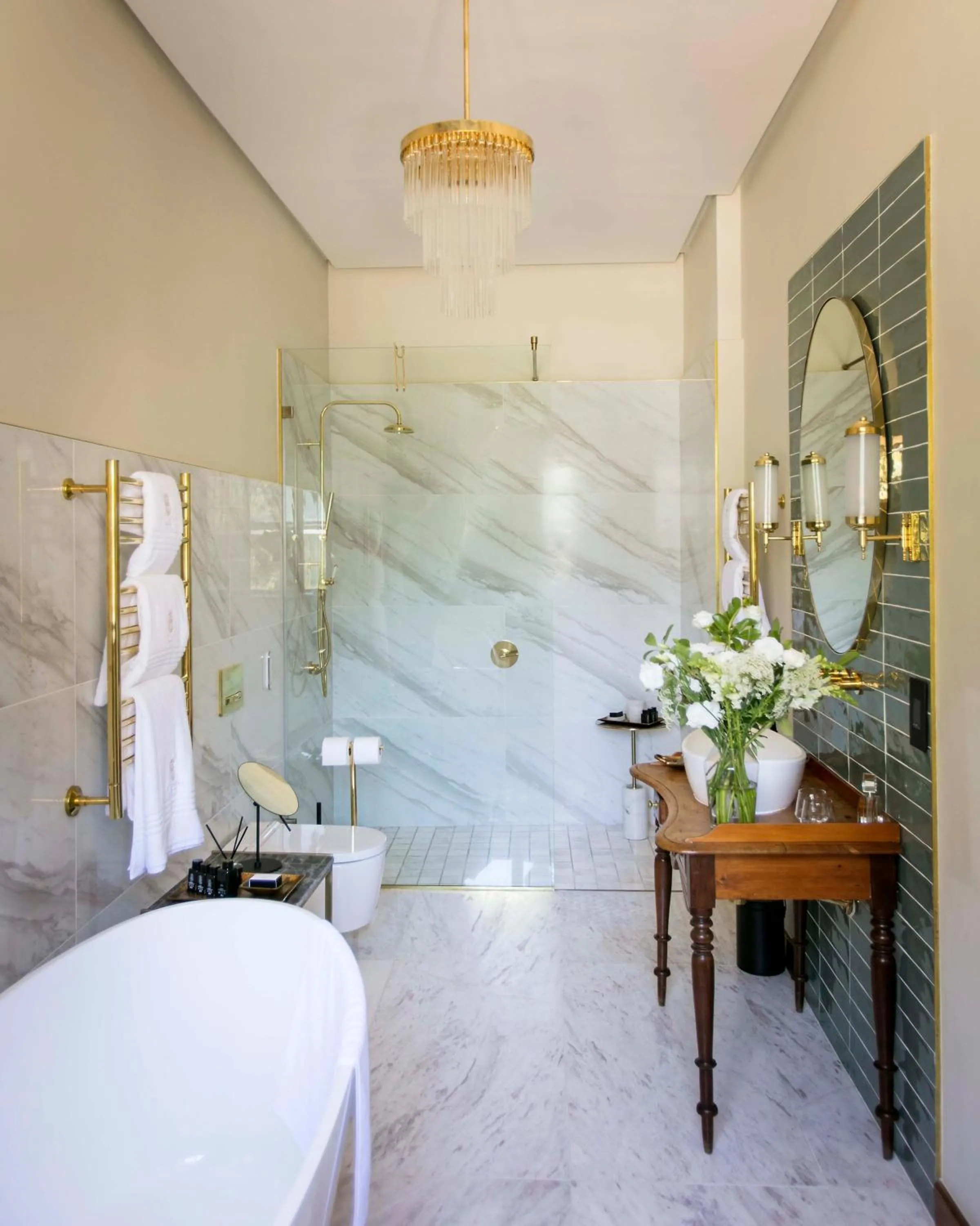 Shower in The Hazendal Hotel and Spa