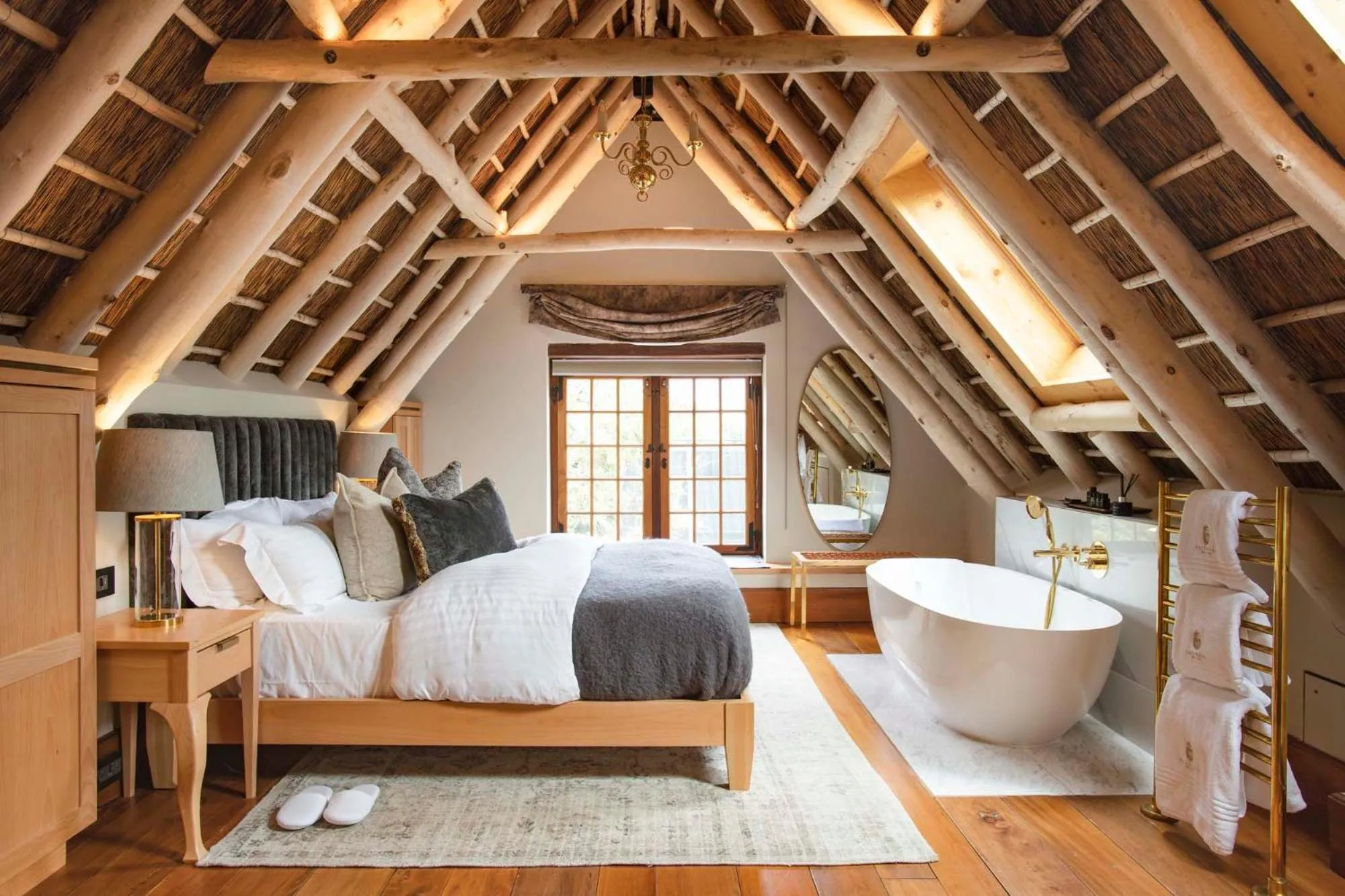 Bed in The Hazendal Hotel and Spa