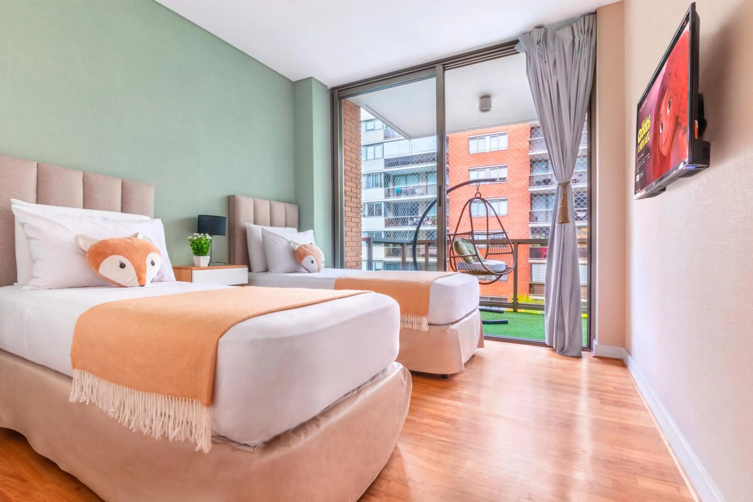 Bed in Luxury Apartments in Puerto Madero