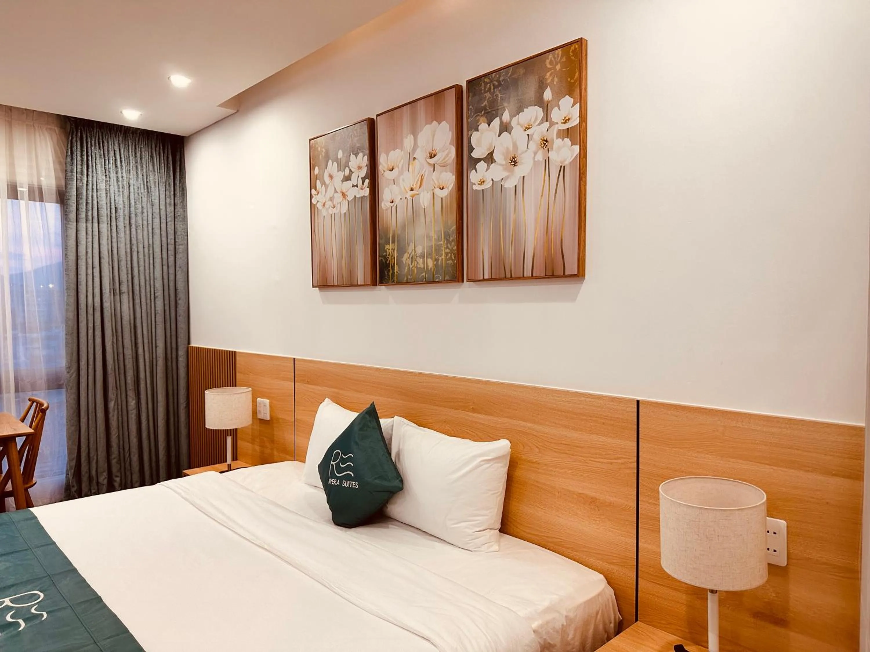 Bed in Rivera Suites