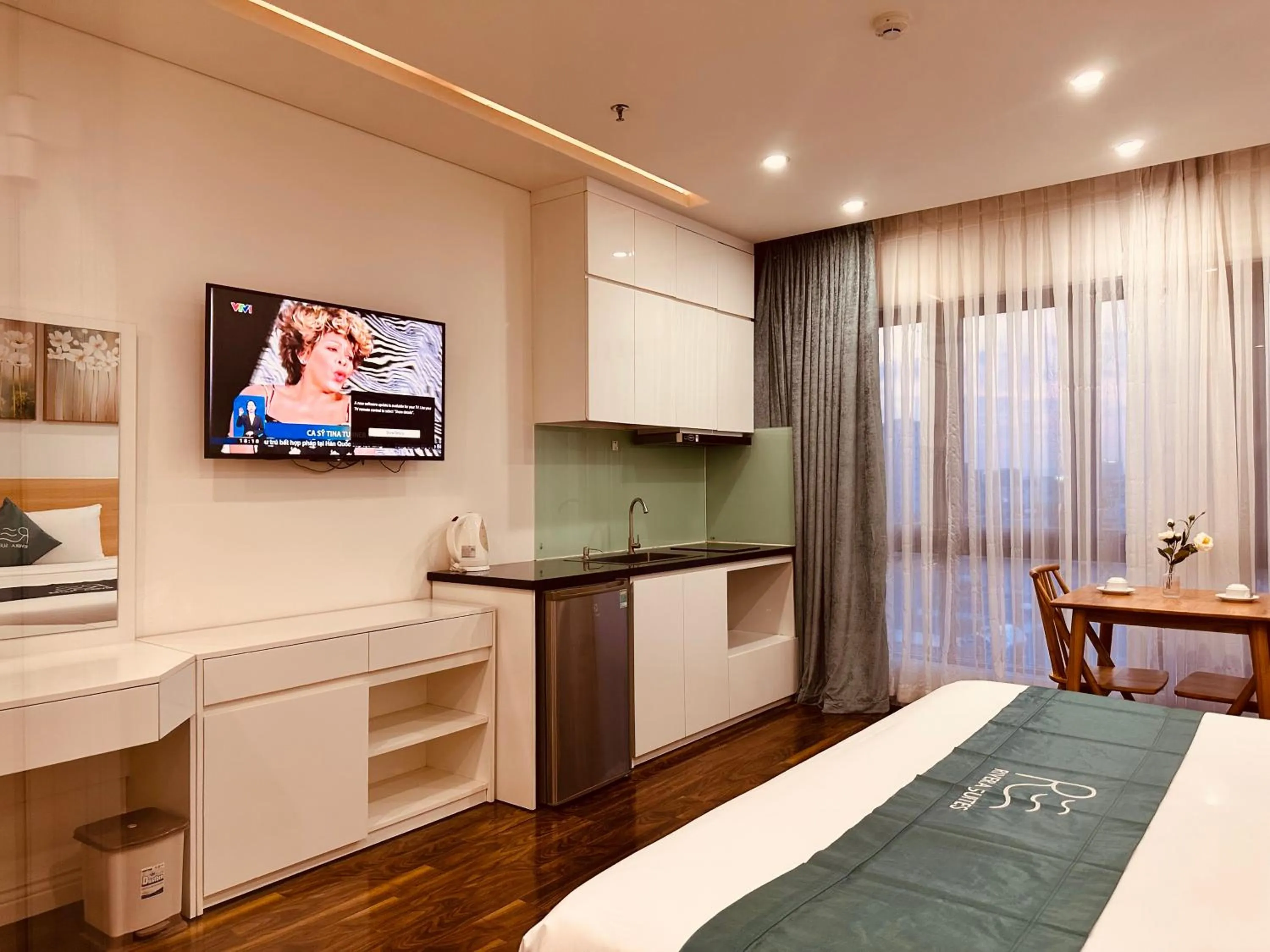 Bed in Rivera Suites