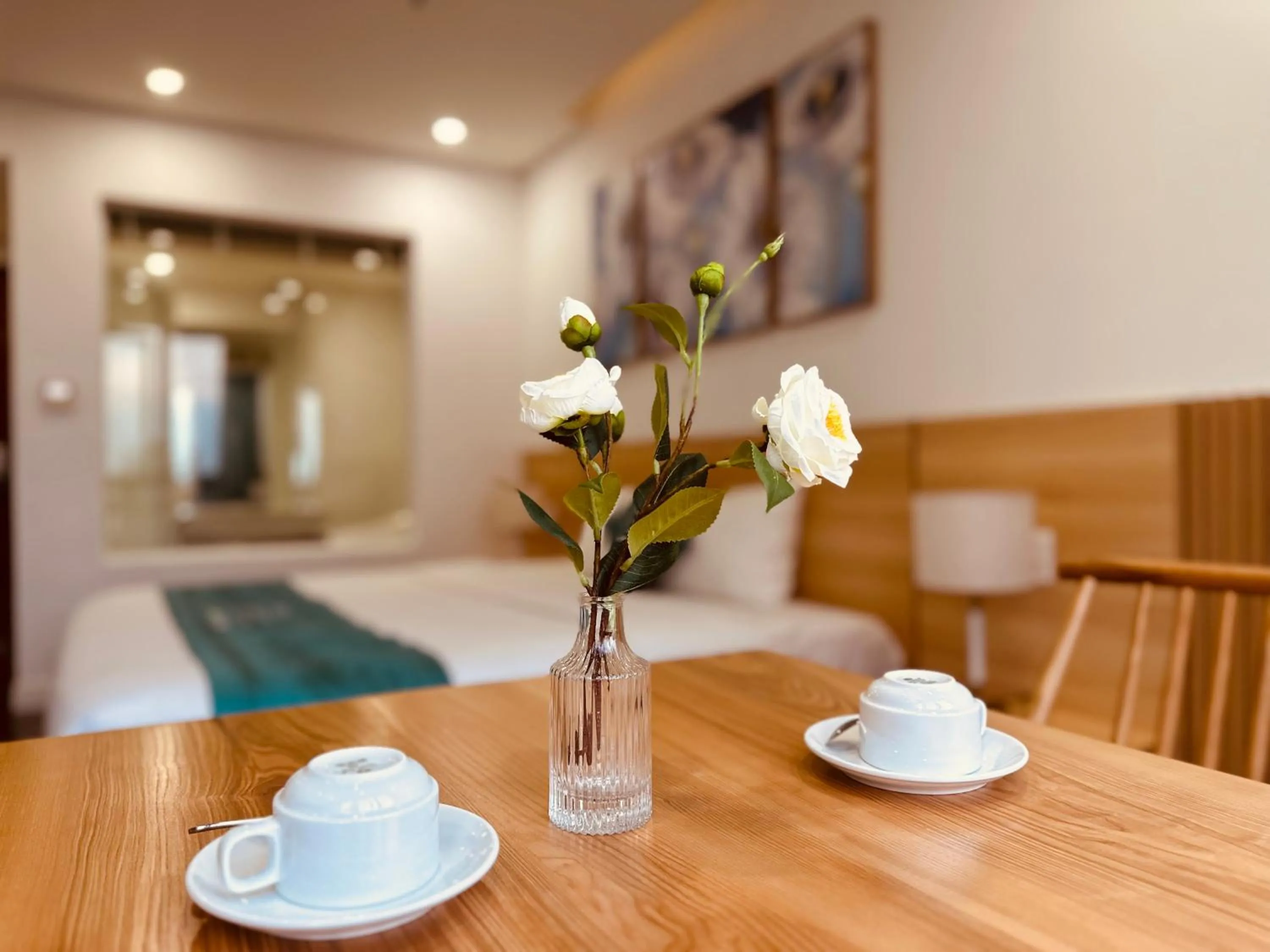 Bed in Rivera Suites