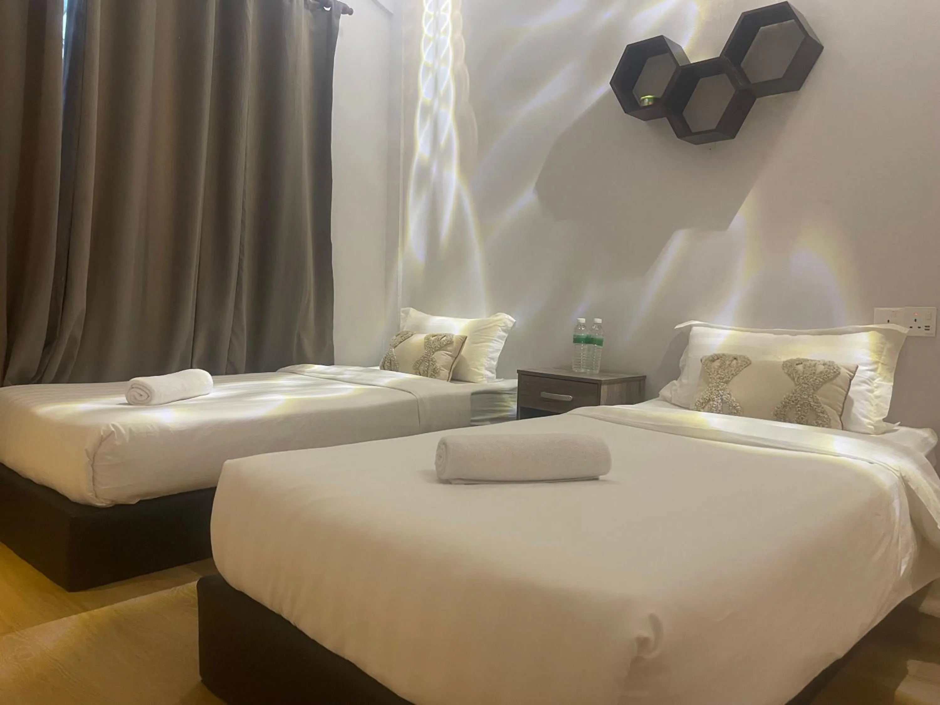 Bed in ocean village